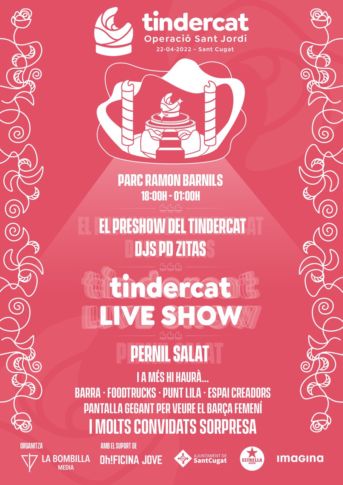 Cartell de TinderCat: Operació Sant Jordi. FOTO: Twitter