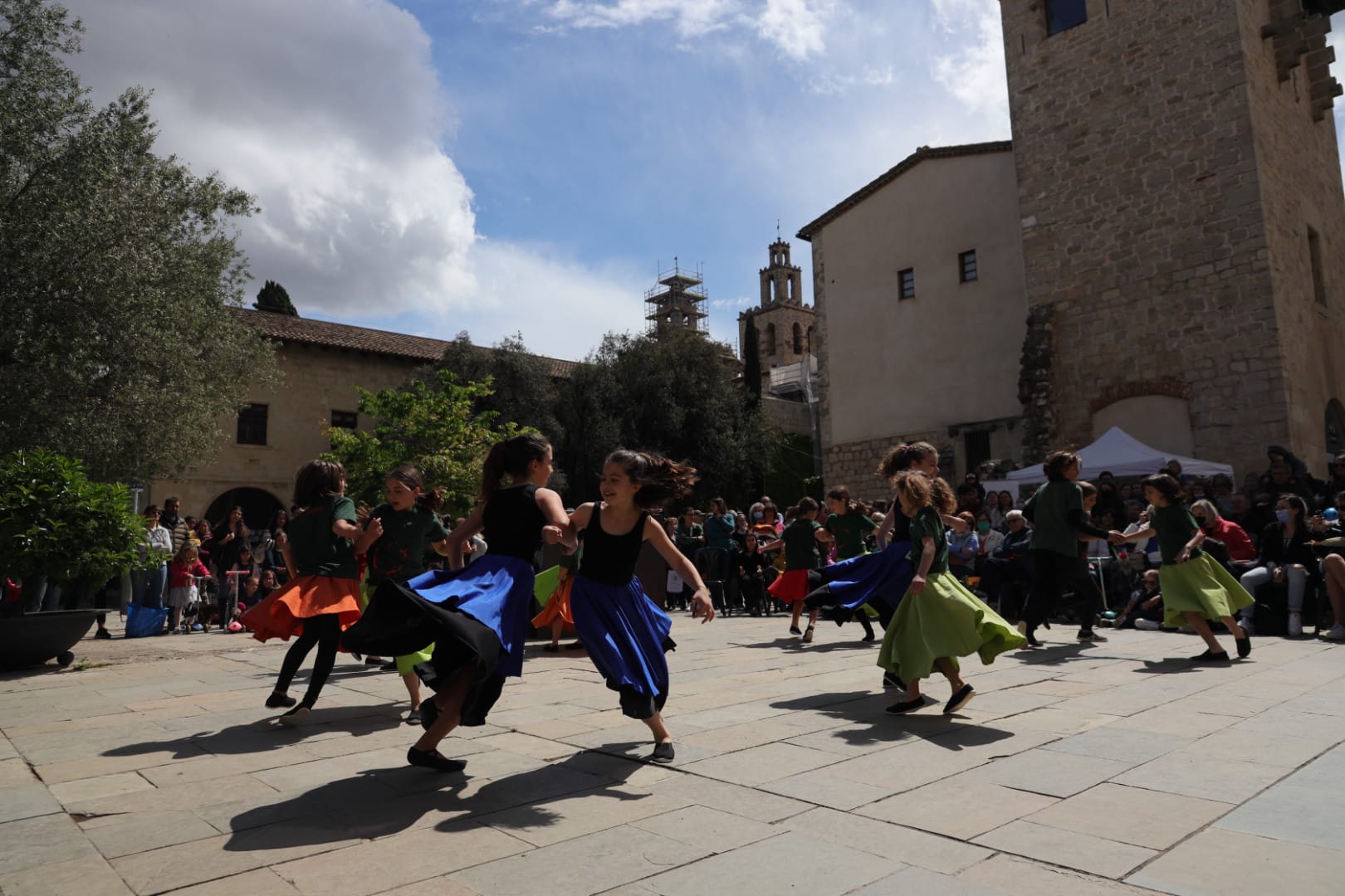 Punt de trobada d'entitats a la plaça de l'Om. FOTO: Ajuntament