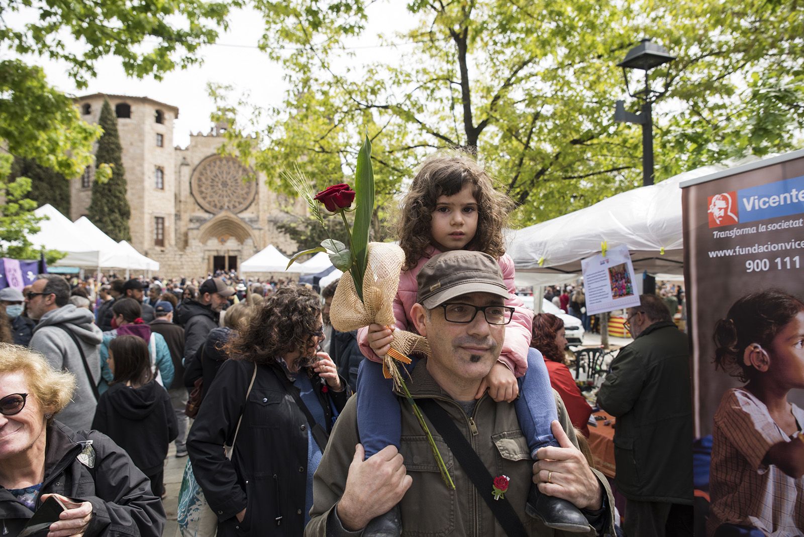Sant Jordi a Sant Cugat. FOTO: Bernat Millet.