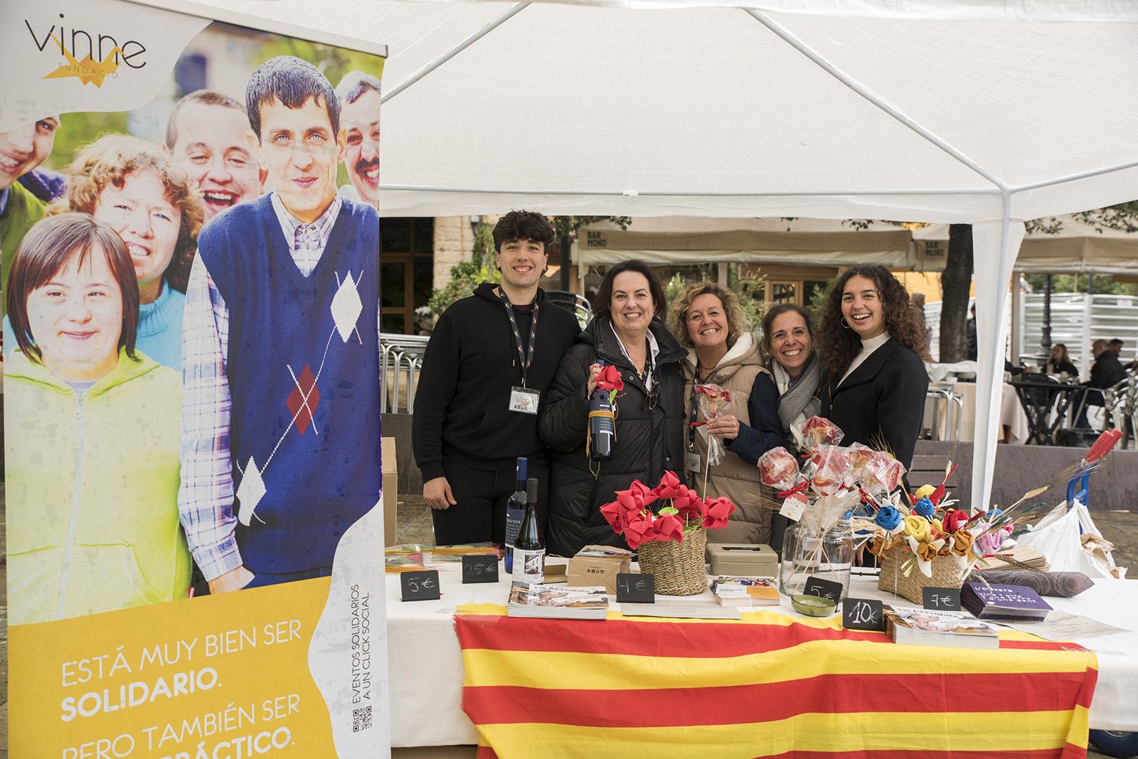Paradeta de Vinne Fundació per Sant Jordi. FOTO: Bernat Millet.