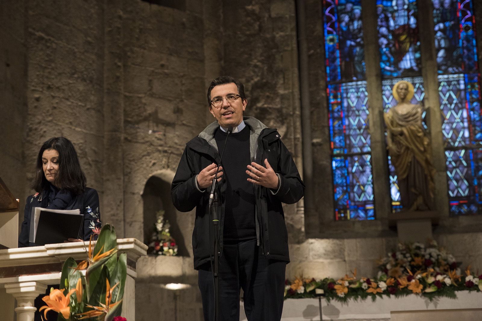 Concert de Sant Jordi: “Música per la pau a Ucraïna” a l'Església del Monestir. FOTO: Bernat Millet.