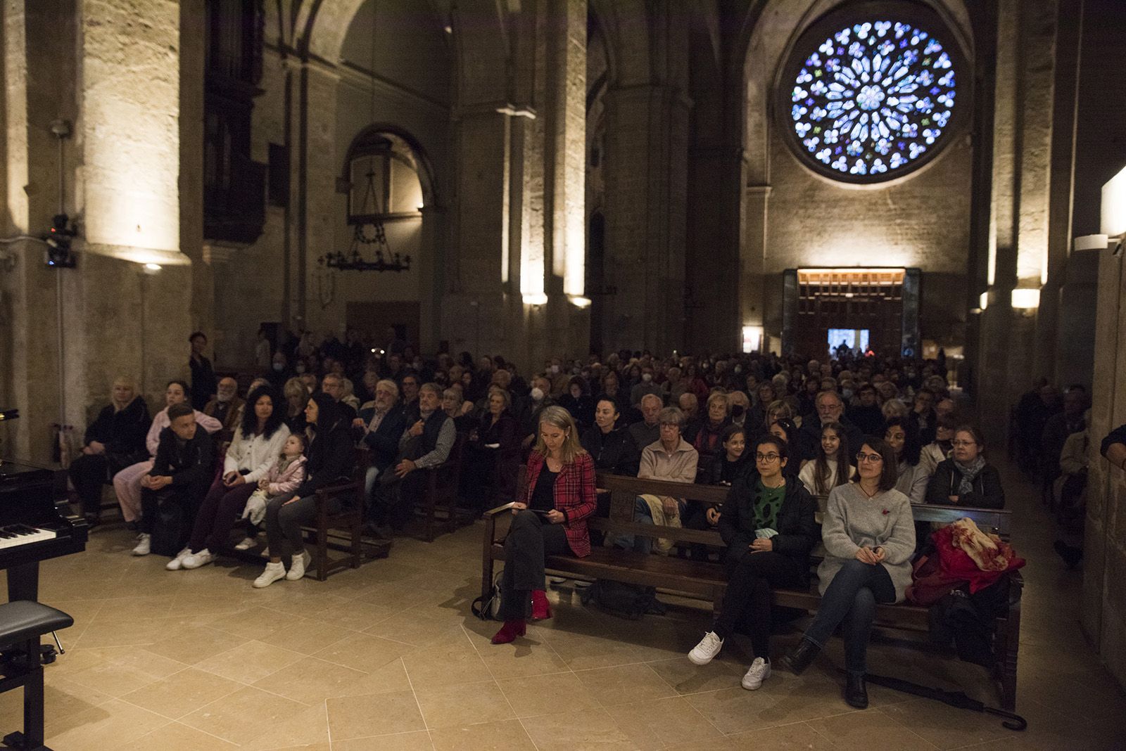 Concert de Sant Jordi: “Música per la pau a Ucraïna” a l'Església del Monestir. FOTO: Bernat Millet.