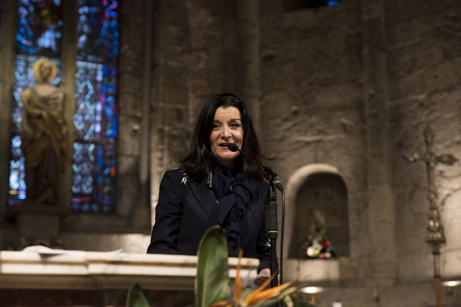 Concert de Sant Jordi: “Música per la pau a Ucraïna” a l'Església del Monestir. FOTO: Bernat Millet.