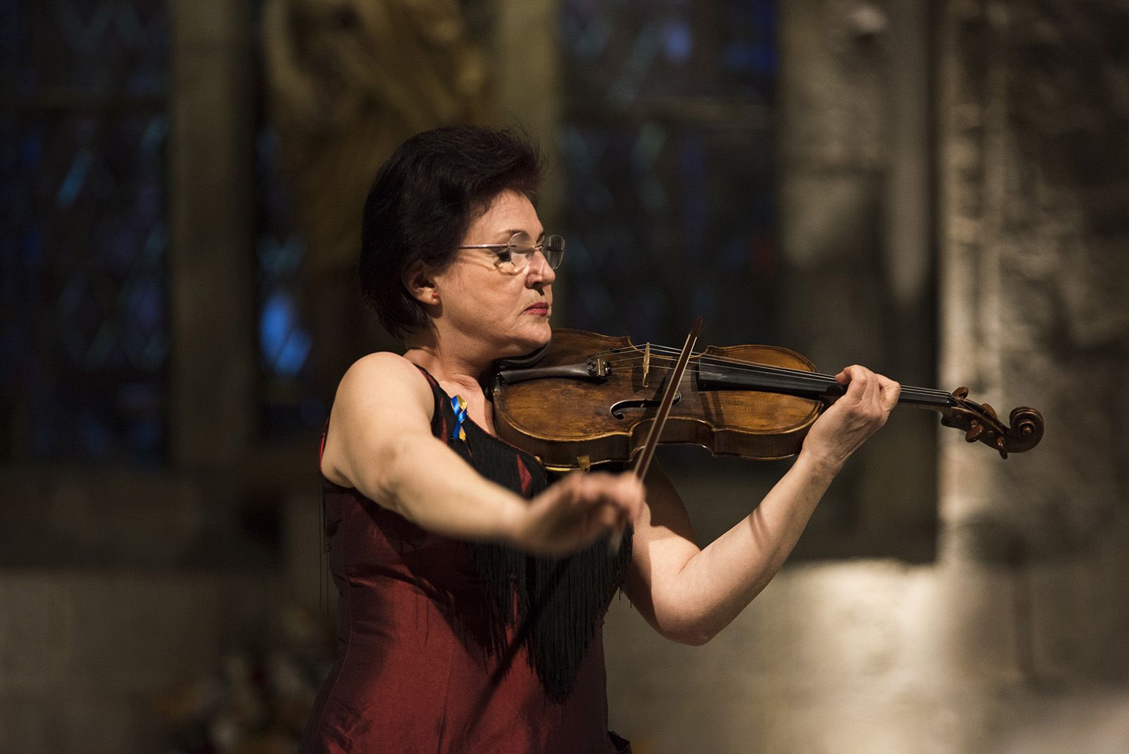 Concert de Sant Jordi: “Música per la pau a Ucraïna” a l'Església del Monestir. FOTO: Bernat Millet.