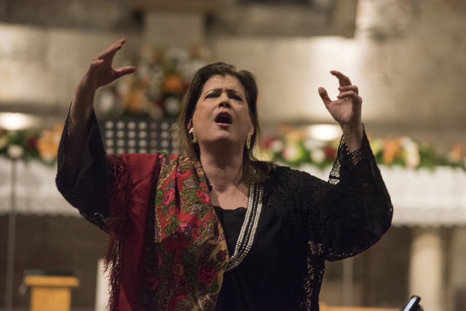 Concert de Sant Jordi: “Música per la pau a Ucraïna” a l'Església del Monestir. FOTO: Bernat Millet.