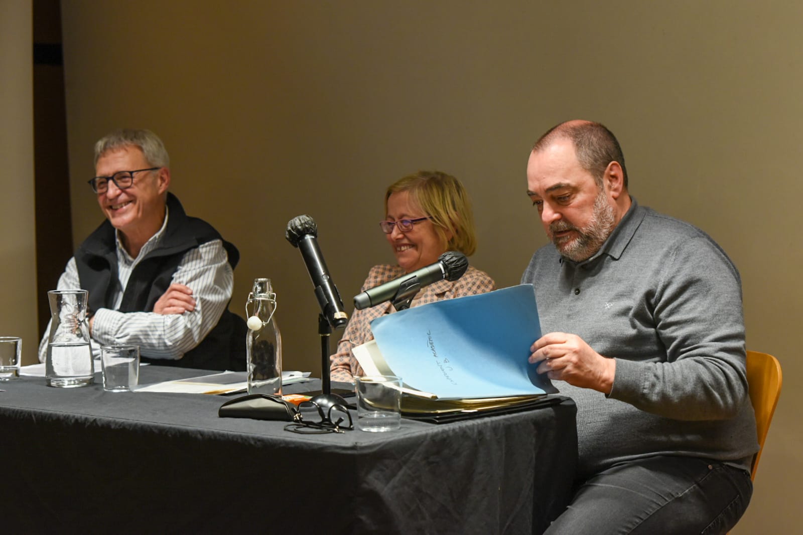 Enric Sullà, Mila Segarra i Jordi Cornudella. FOTO: Alberto Canalejo