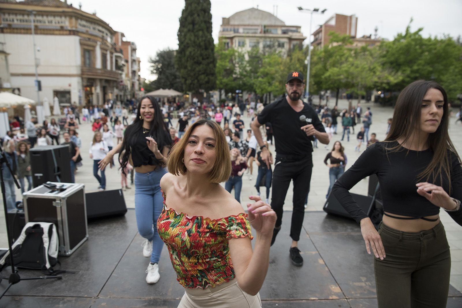 Mostra i classe oberta de salsa i merengue. FOTO: Bernat Millet.