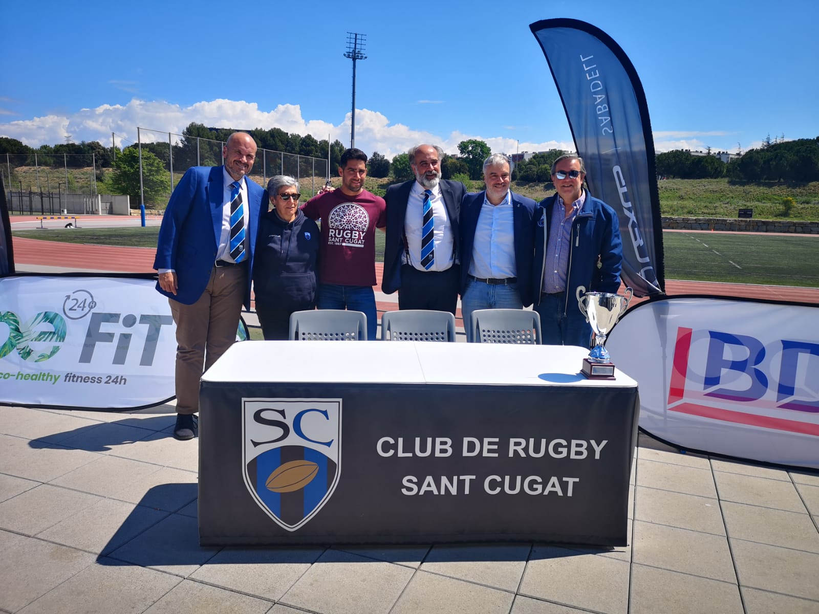 Presentació de la Copa de la Reina al Club de Rugby Sant Cugat FOTO: Ajuntament