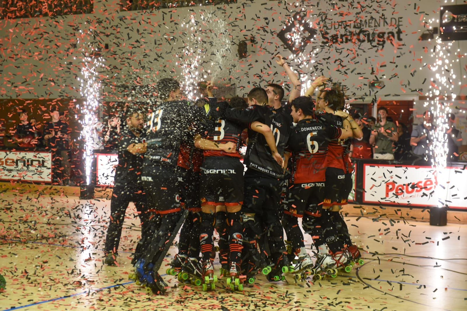 El PHC Sant Cugat guanya i jugarà la temporada vinent en l'OK Lliga. FOTO: Ajuntament