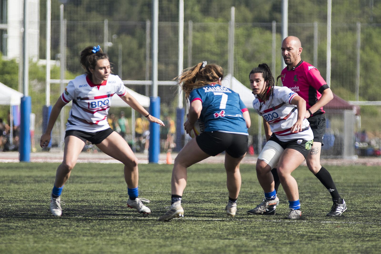 El Club de Rugby Sant Cugat no pot revalidar el títol de la GPS Copa de la Reina. FOTO: Bernat Millet