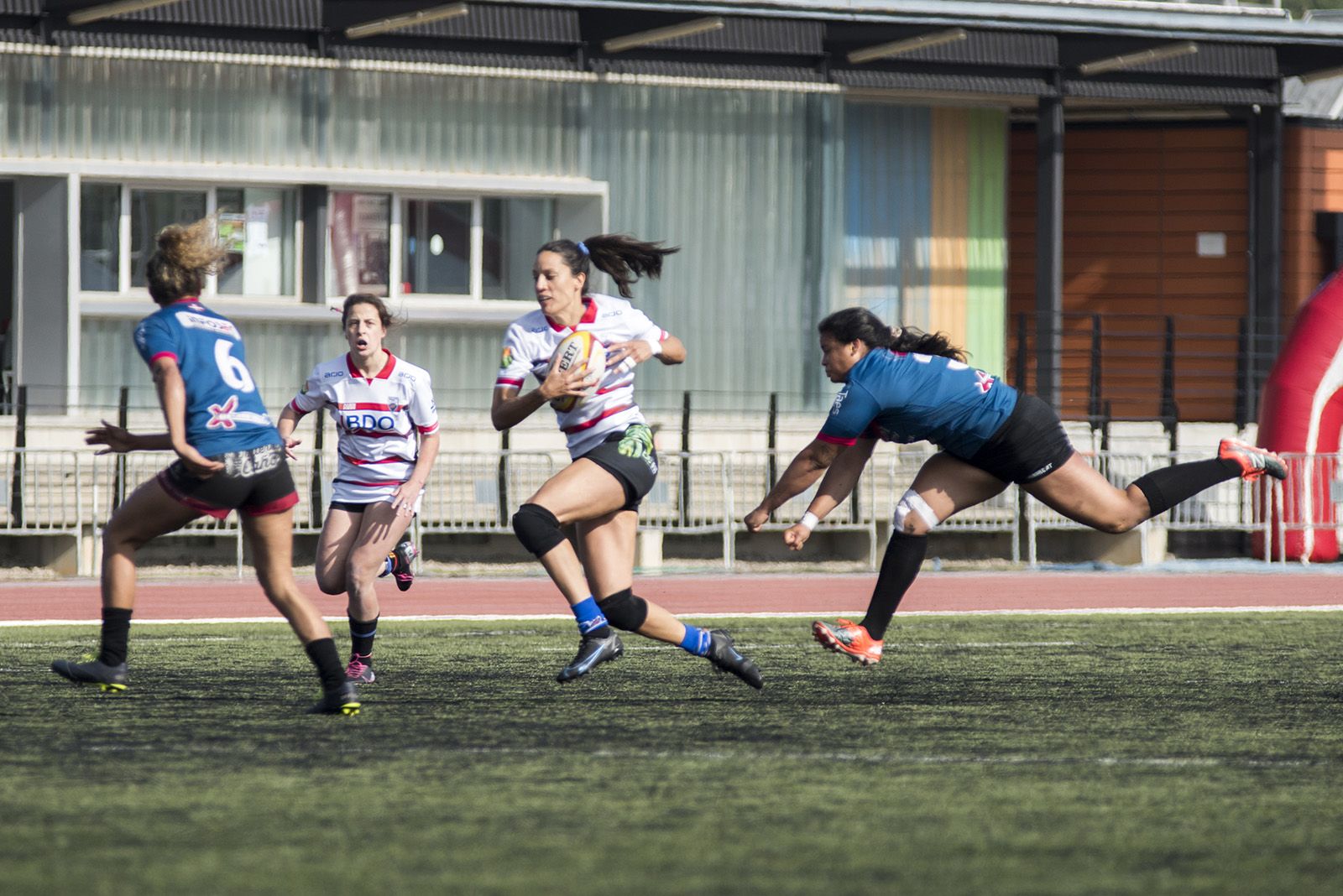 El Rugby Sant Cugat s'ha classificat pels quarts de final de la 3a fase de la GPS Copa de la Reina. FOTO: Bernat Millet