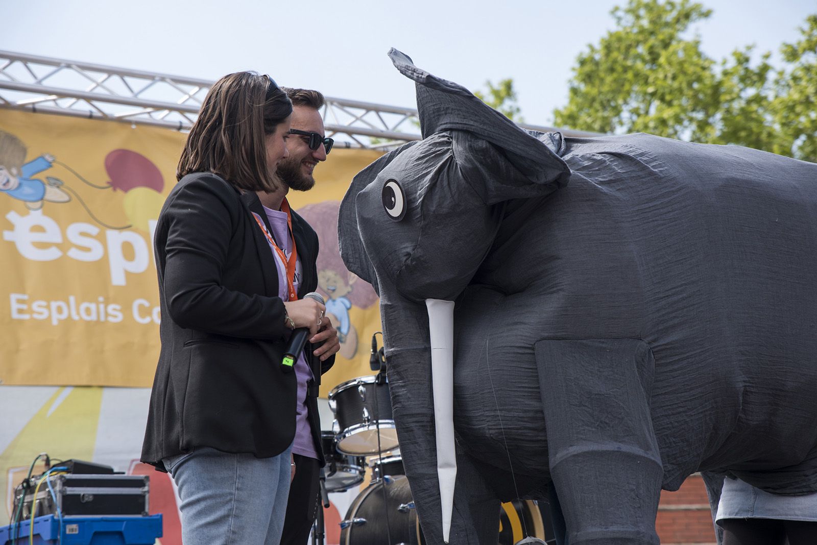 Sant Cugat va acollir més de 3.000 joves en l'edició d'enguany de l'Esplaiada, el colofó de la qual va ser en un acte unitari. FOTO: Bernat Millet