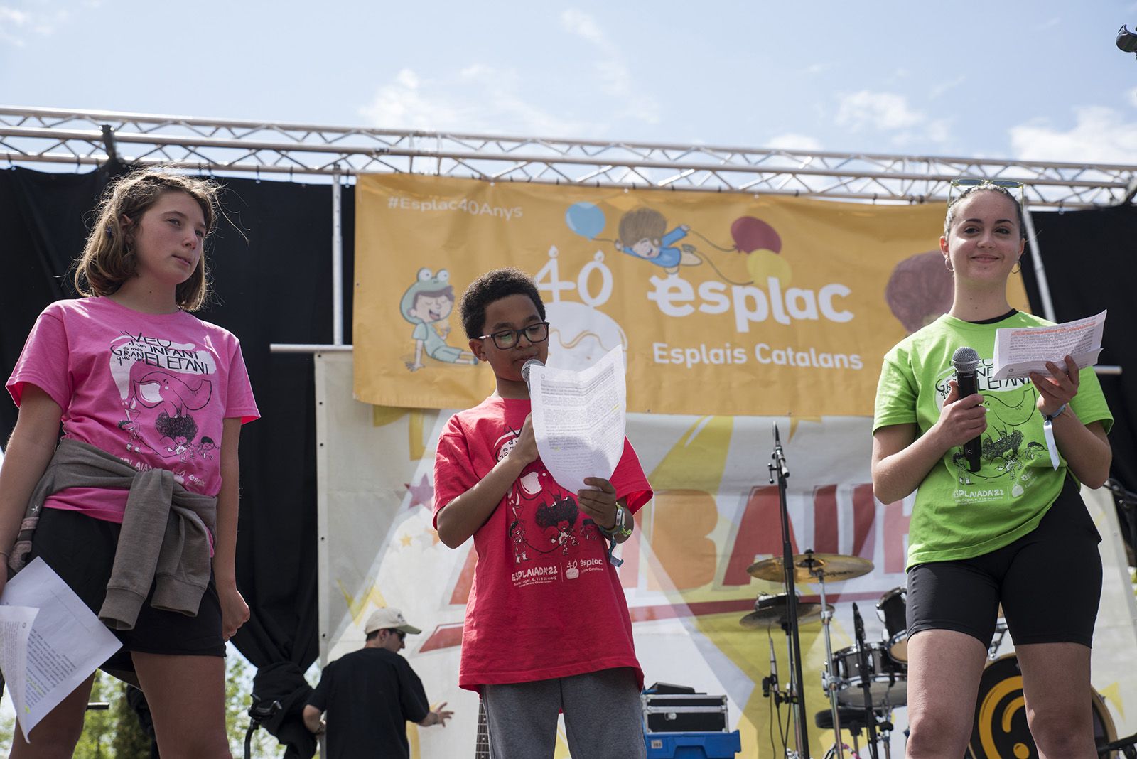 Sant Cugat va acollir més de 3.000 joves en l'edició d'enguany de l'Esplaiada, el colofó de la qual va ser en un acte unitari. FOTO: Bernat Millet