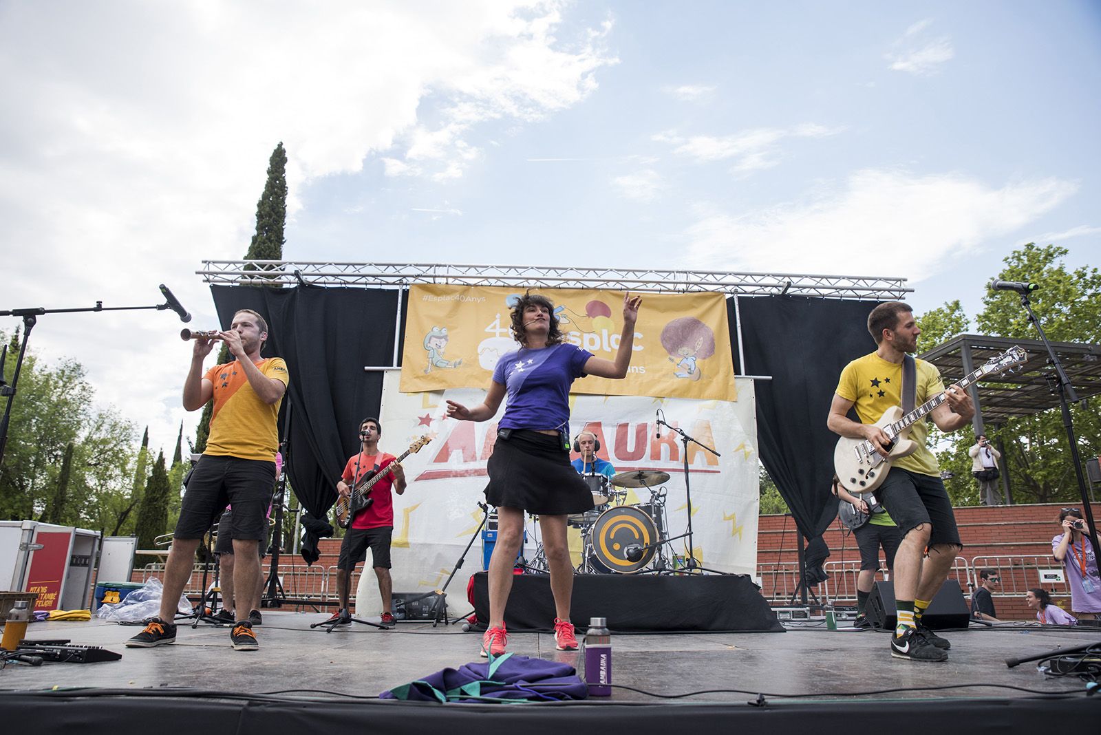 Sant Cugat va acollir més de 3.000 joves en l'edició d'enguany de l'Esplaiada, el colofó de la qual va ser en un acte unitari. FOTO: Bernat Millet