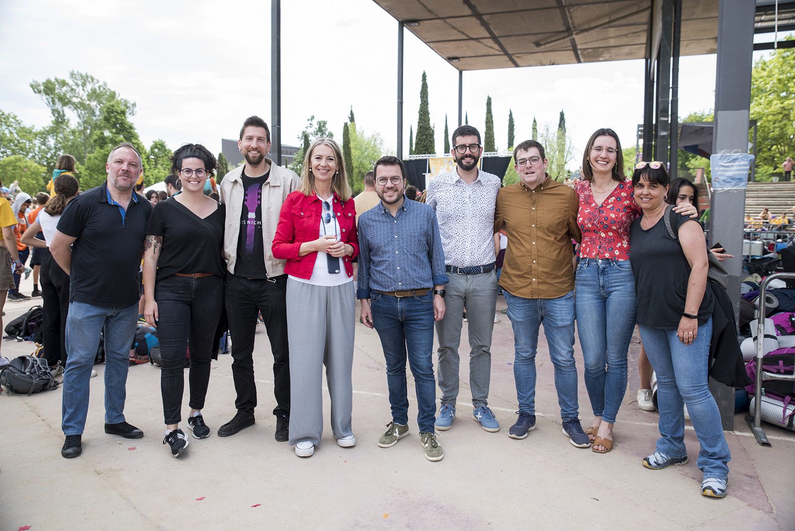 Sant Cugat va acollir més de 3.000 joves en l'edició d'enguany de l'Esplaiada, el colofó de la qual va ser en un acte unitari. FOTO: Bernat Millet
