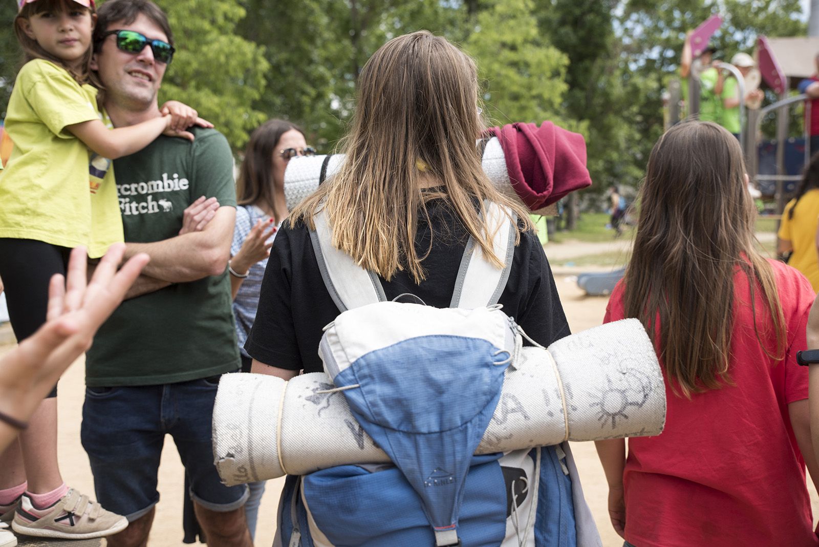 Sant Cugat va acollir més de 3.000 joves en l'edició d'enguany de l'Esplaiada, el colofó de la qual va ser en un acte unitari. FOTO: Bernat Millet