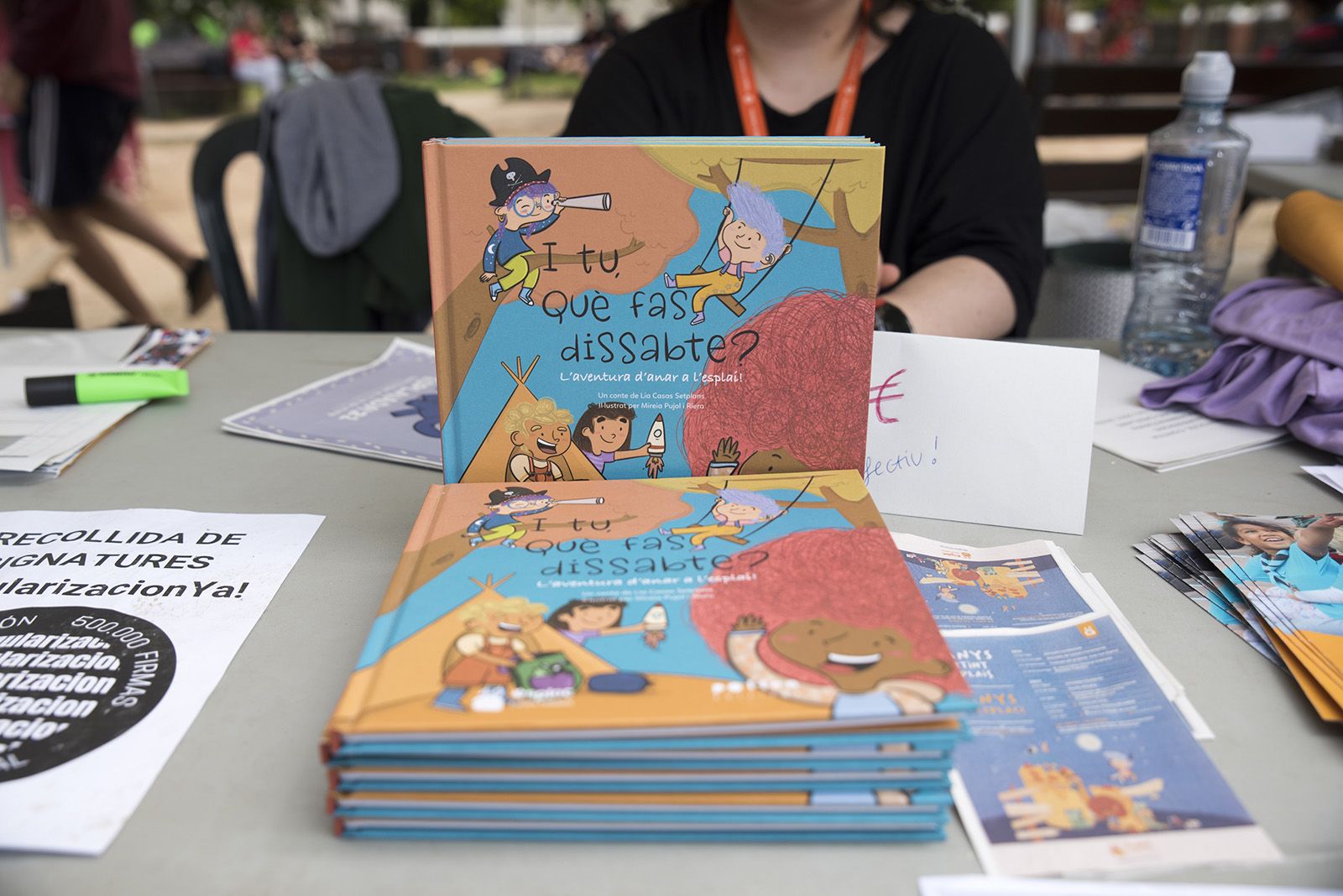 Sant Cugat va acollir més de 3.000 joves en l'edició d'enguany de l'Esplaiada, el colofó de la qual va ser en un acte unitari. FOTO: Bernat Millet