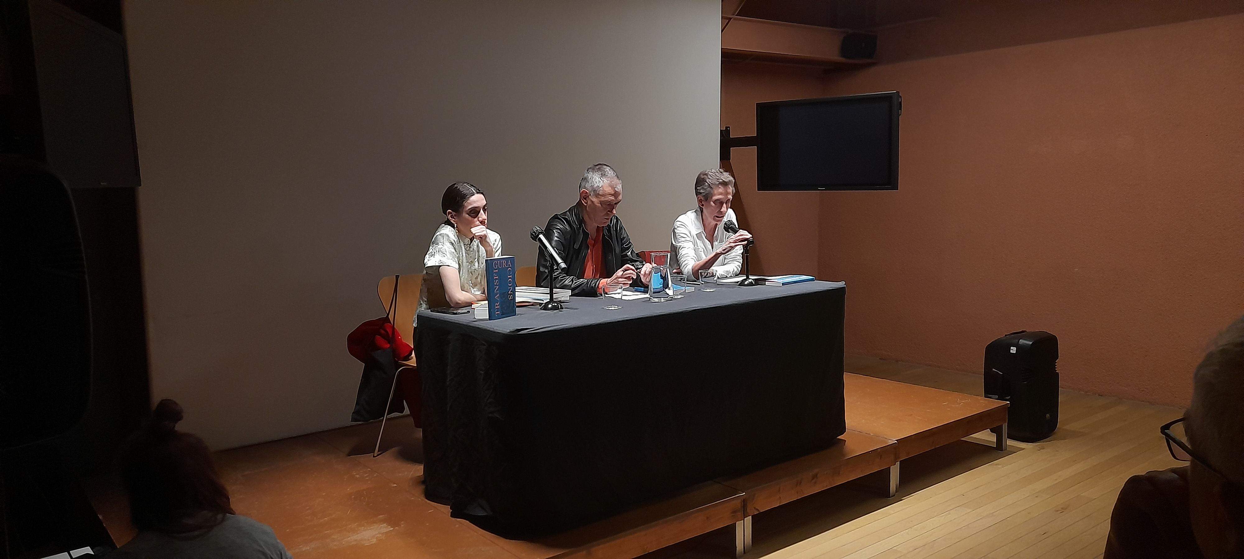 Juana Dolores Romero Casanova, Lluís Calvo i Laia de Ahumada. FOTO: Cristina Cabasés