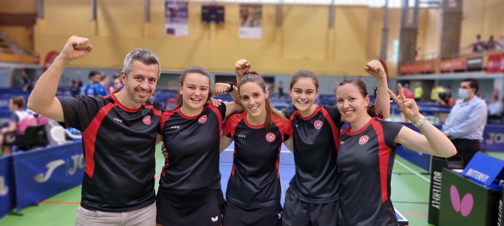 L'equip femení de la UESC de tennis taula aconsegueix l'ascens a la Superdivisió Femenina. FOTO: Cedida