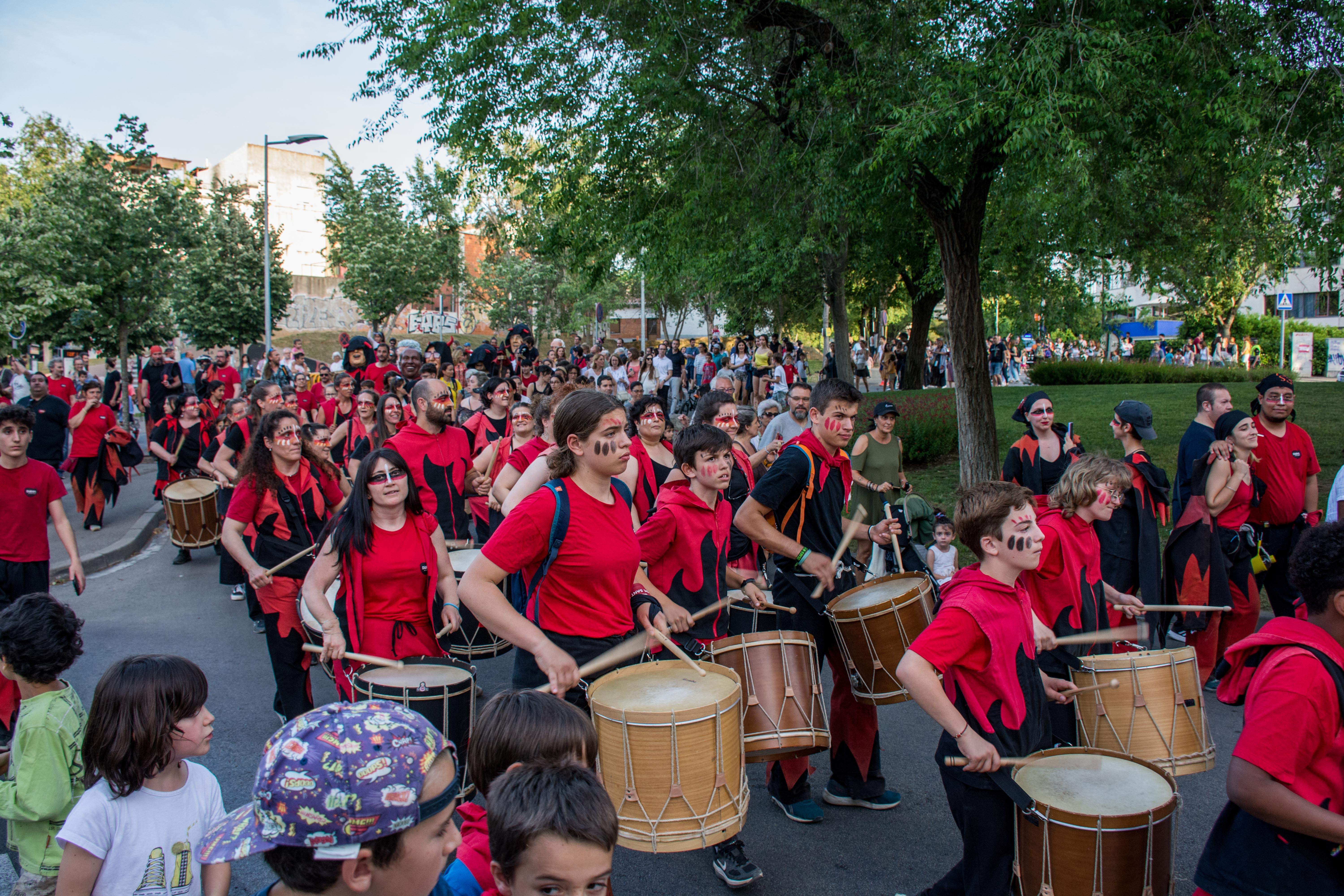 Cercavila per anar a buscar el Boc de Can Vernet. FOTO: Carmelo Jiménez