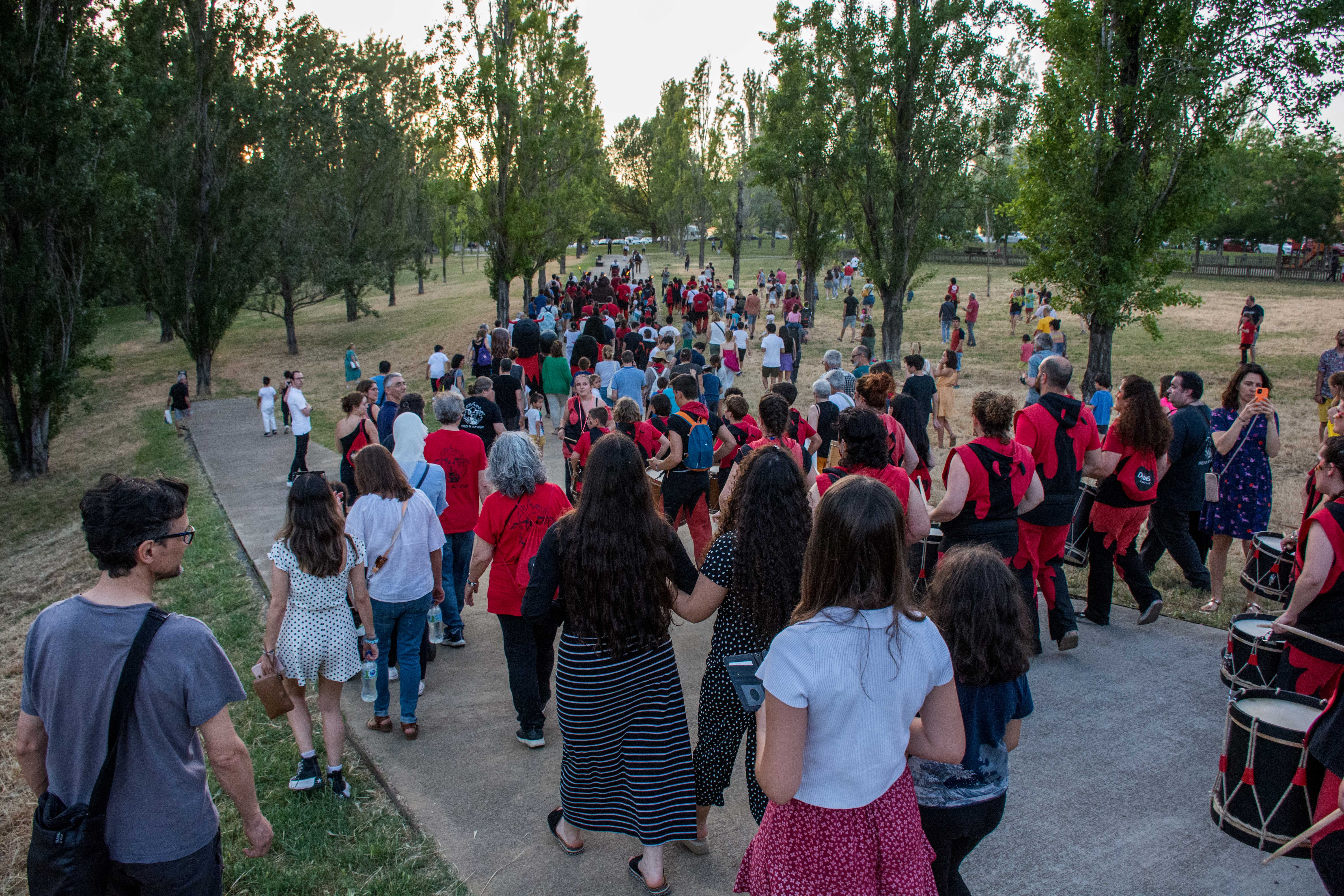 Cercavila per anar a buscar el Boc de Can Vernet. FOTO: Carmelo Jiménez