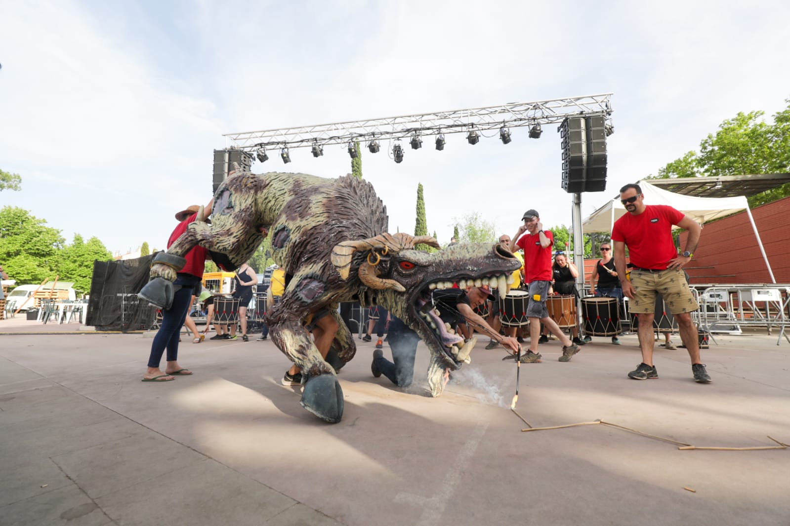 Traca final dels Diables de Sant Cugat per tancar l'Encabronada FOTO: Ajuntament