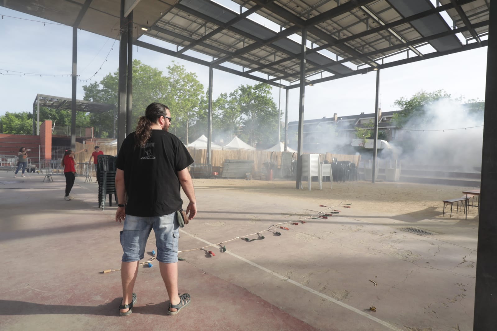 Traca final dels Diables de Sant Cugat per tancar l'Encabronada FOTO: Ajuntament