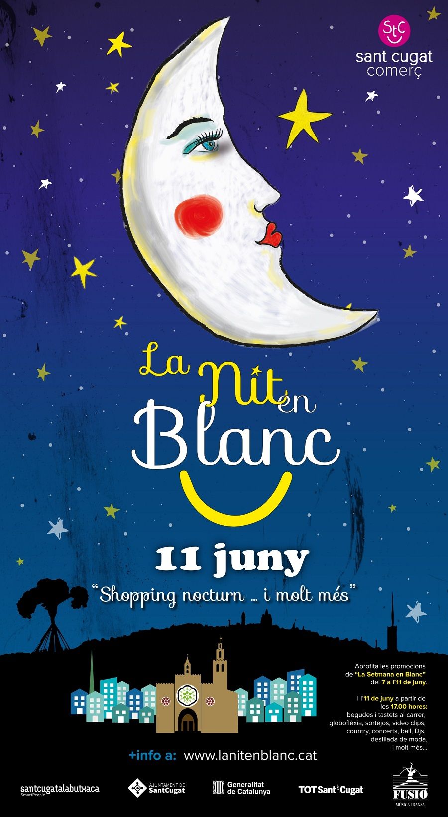 Cartell de la Nit en Blanc 2022