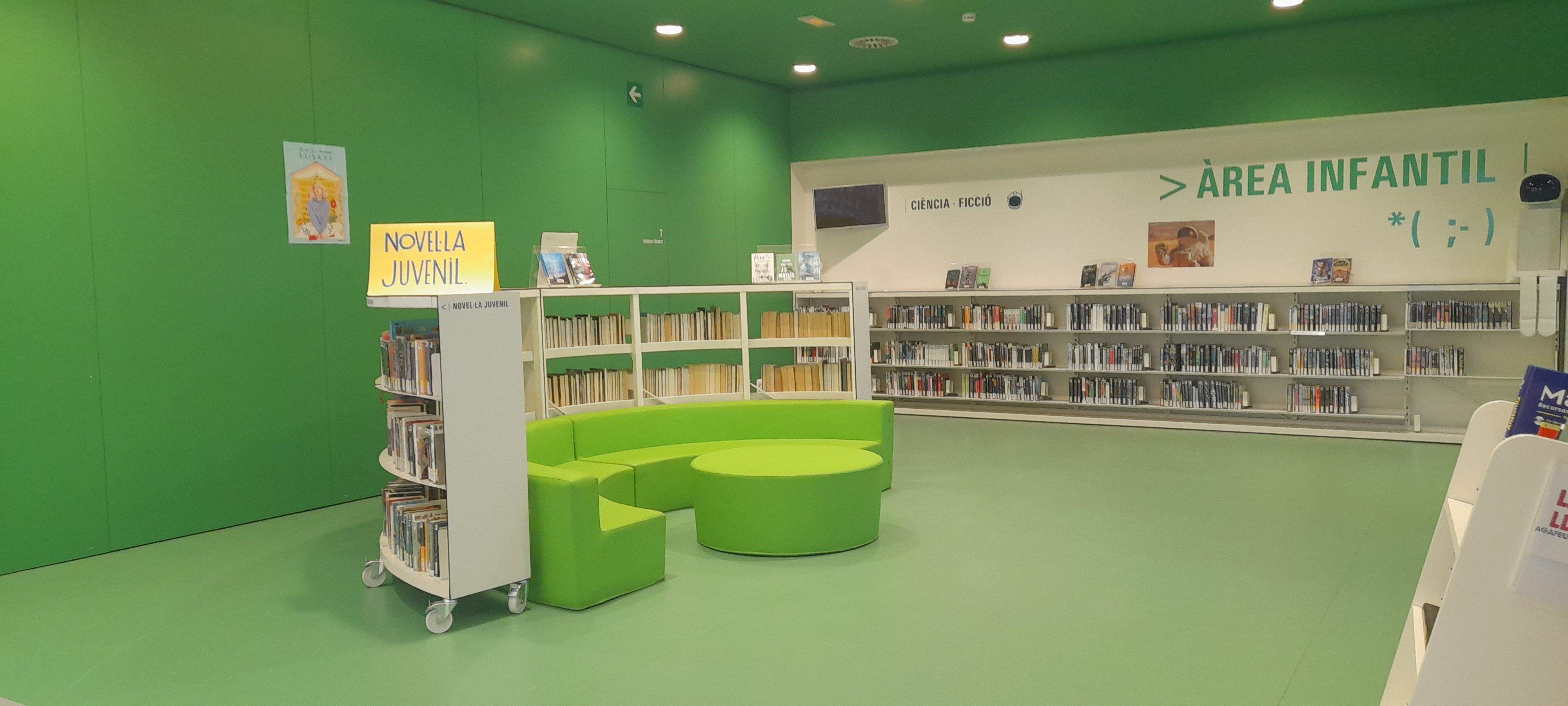 Espai infantil de la Biblioteca Miquel Batllori de Volpelleres. FOTO: Cristina Cabasés