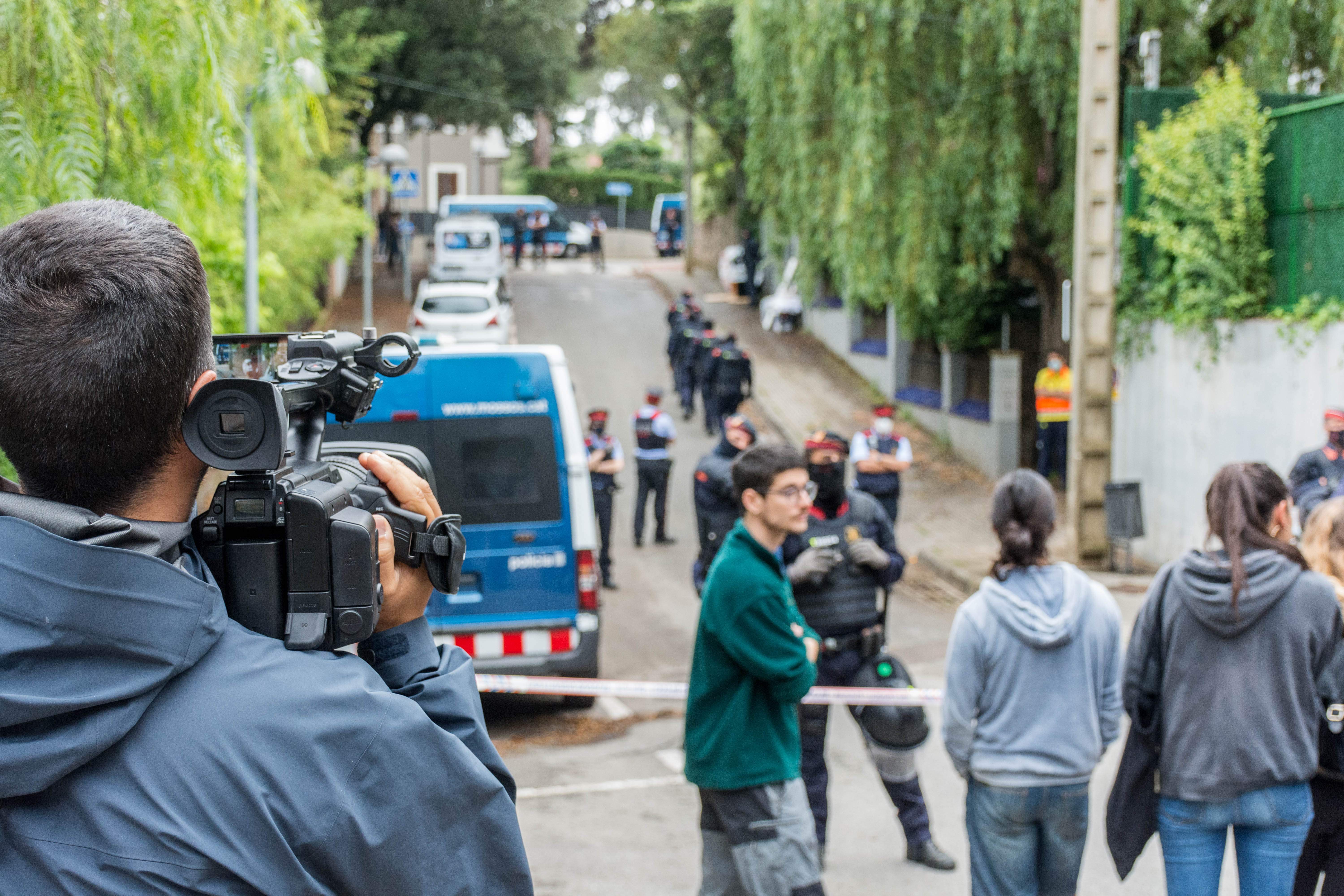Desenes de persones del Sindicat De Llogaters s'ha concentrat al lloc FOTO: Carmelo Jiménez