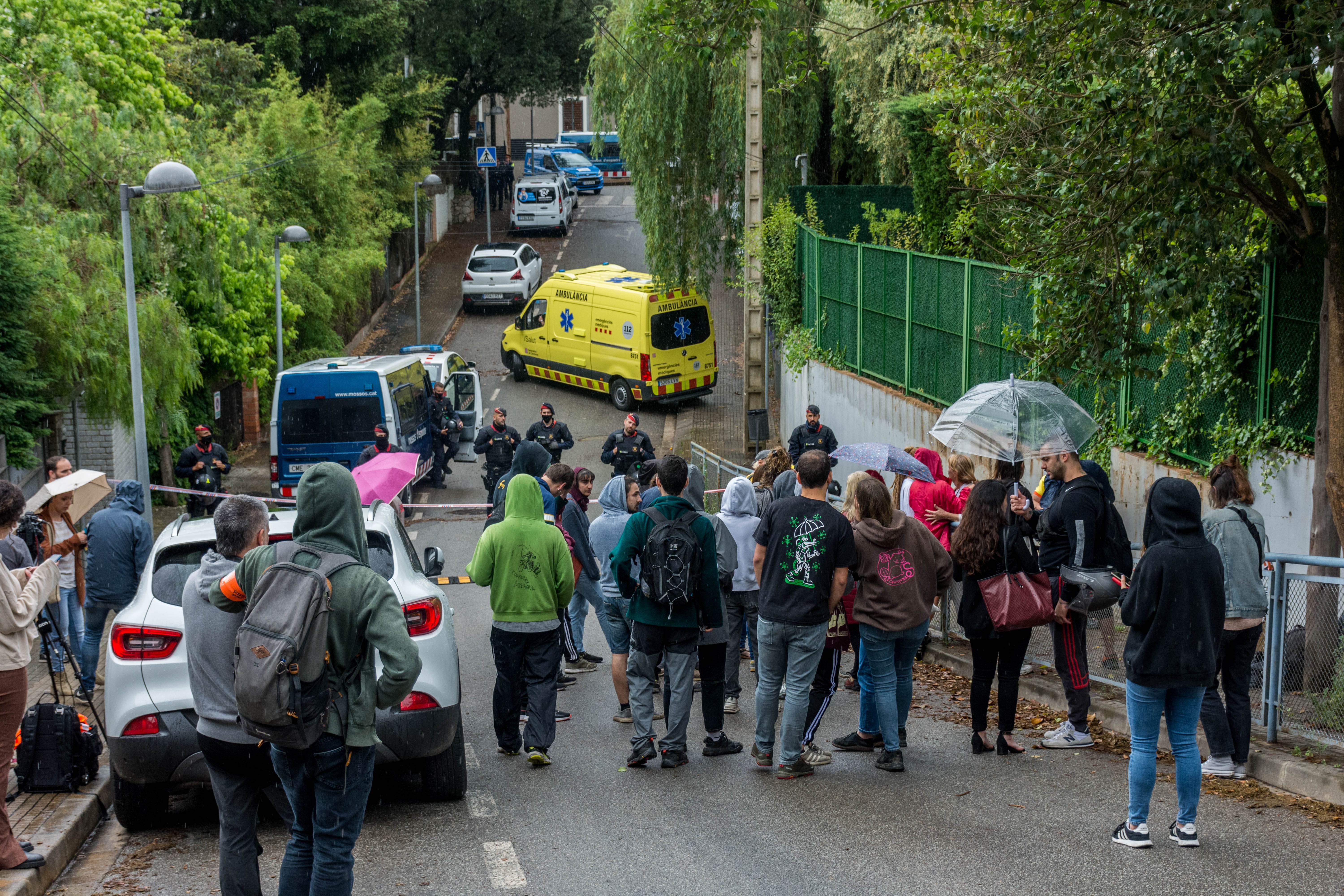 Desenes de persones del Sindicat De Llogaters s'ha concentrat al lloc FOTO: Carmelo Jiménez