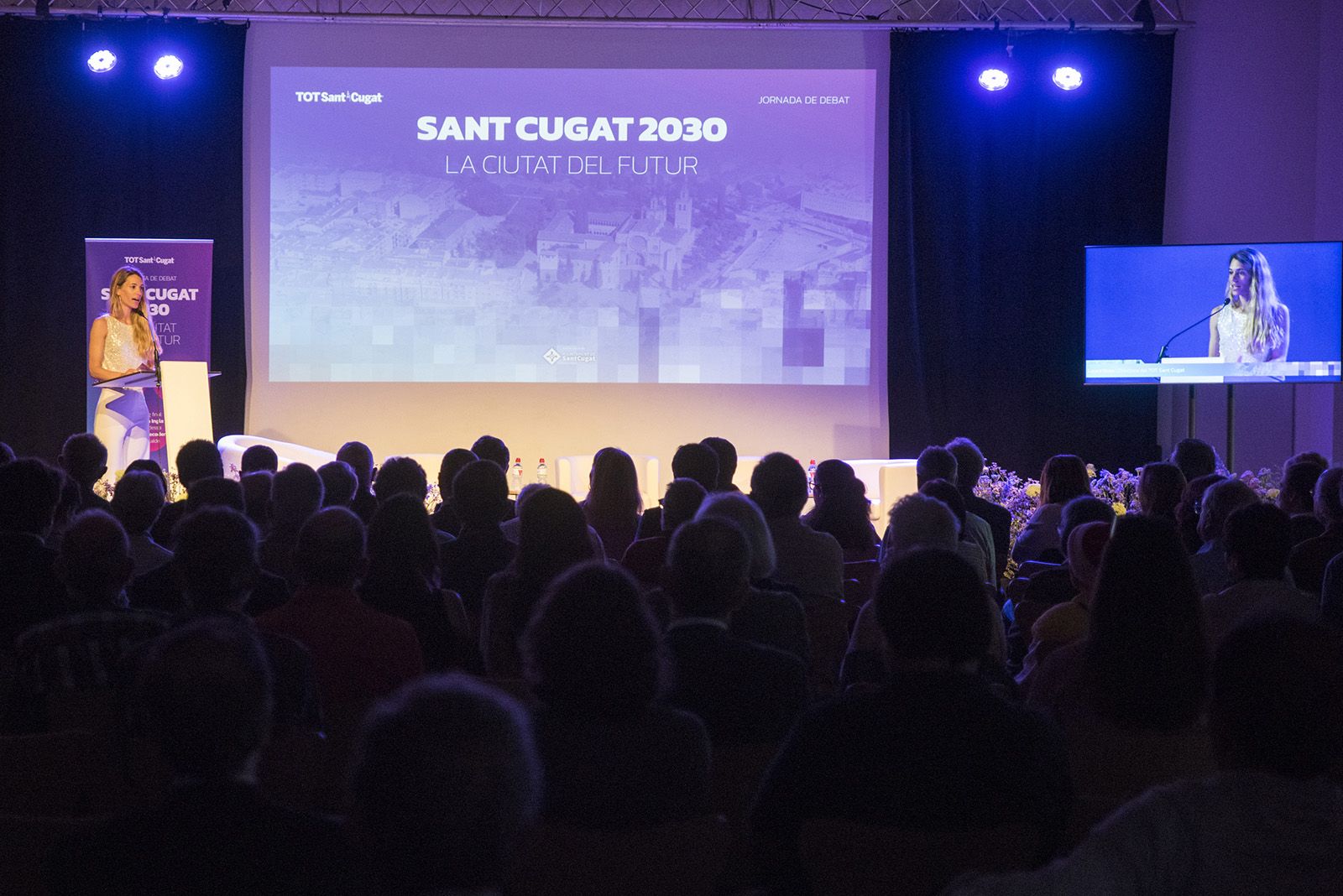 Inici de la jornada "Sant Cugat 2030. La Ciutat del Futur". FOTO: Bernat Millet.
