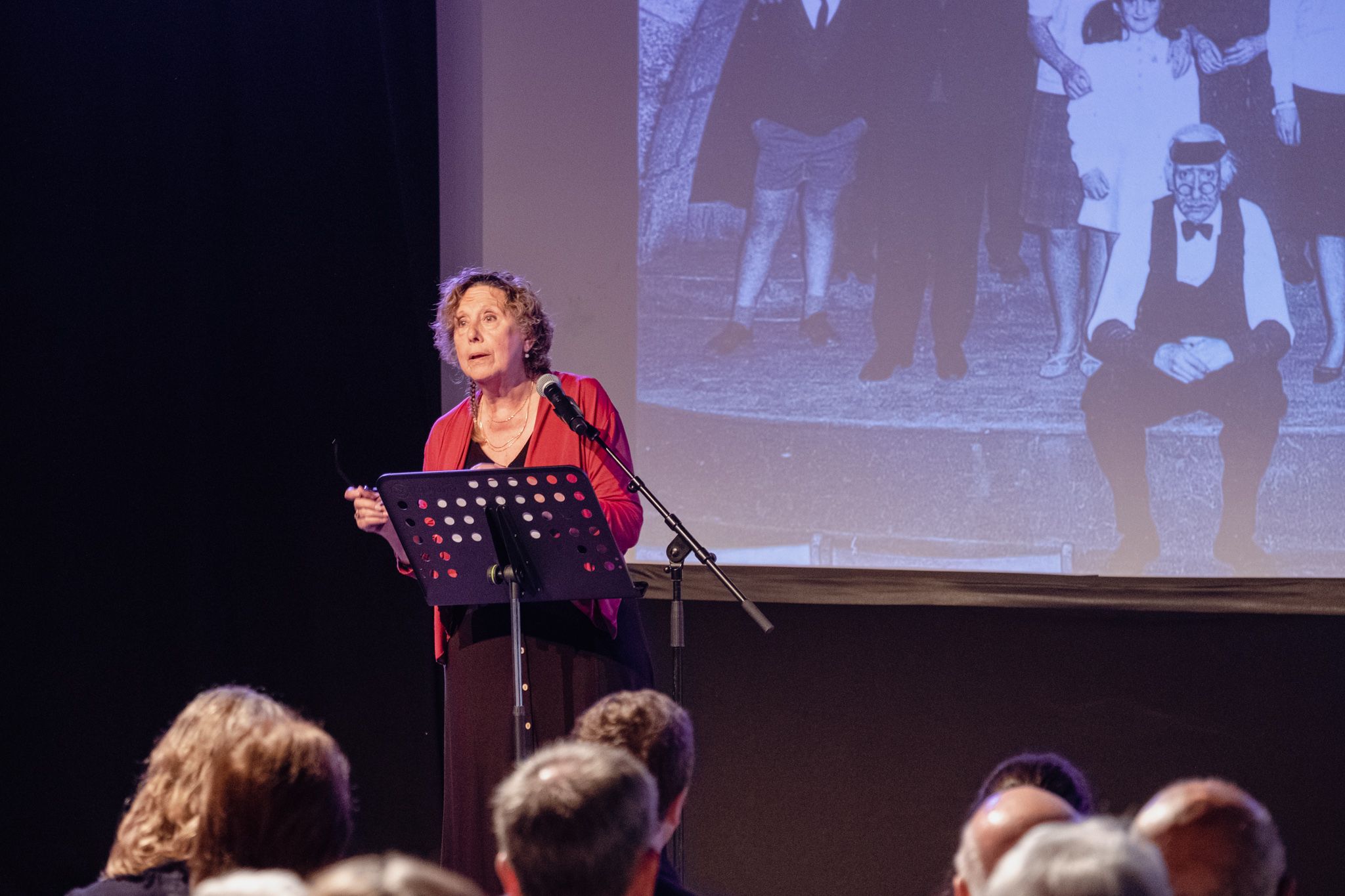 Teresa Canas, filla d'Eugeni Canas, a l'Homenatge d'Ernest Naté. FOTO: Ale Gómez
