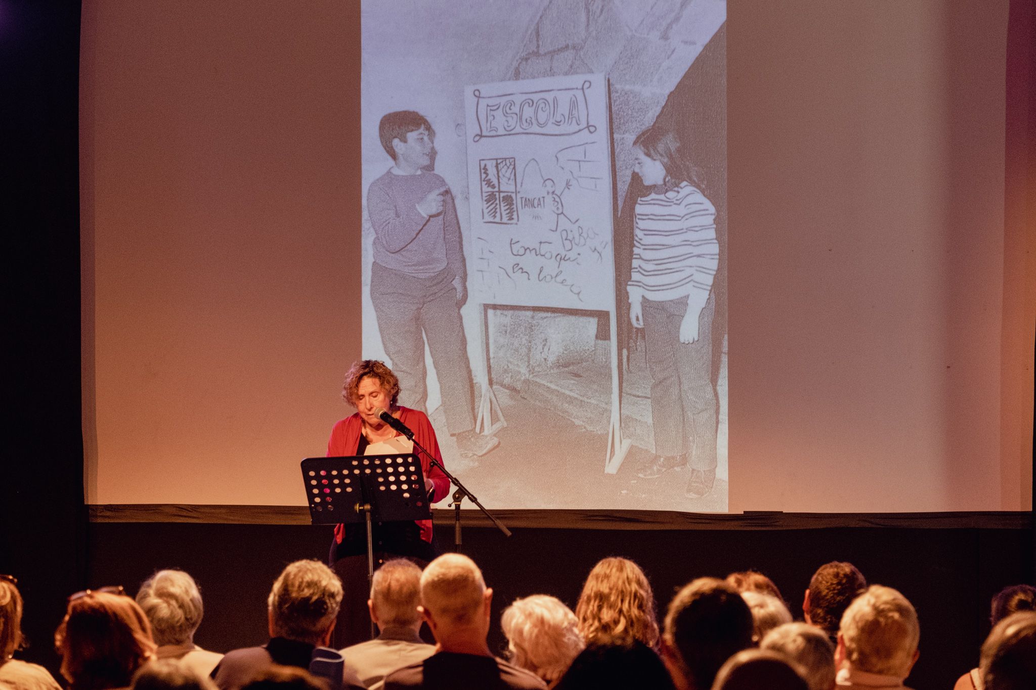 Teresa Canas, filla d'Eugeni Canas, a l'Homenatge d'Ernest Naté. FOTO: Ale Gómez
