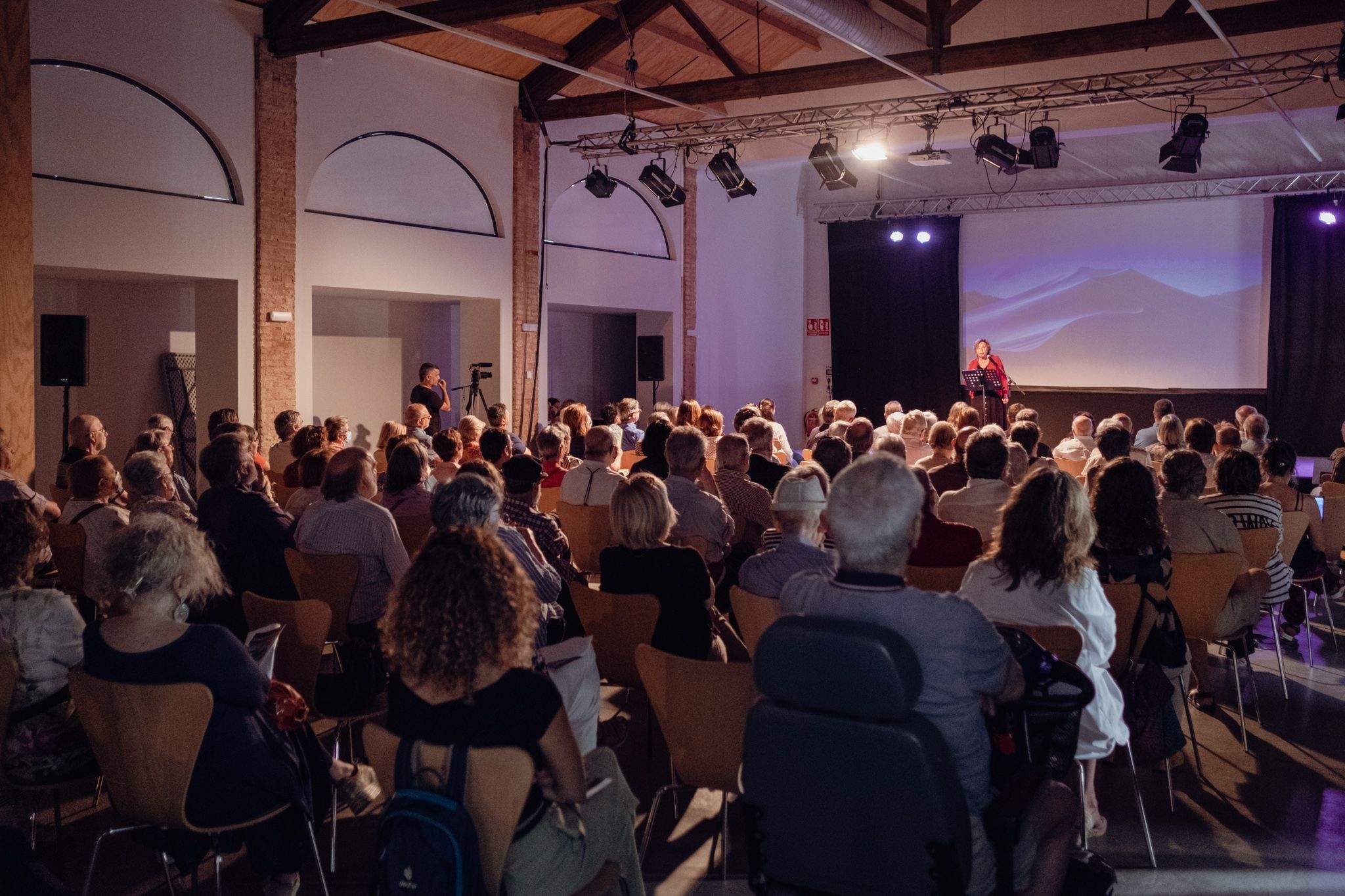 Homenatge d'Ernest Naté a la Sala Clavé de la Unió Santcugatenca. FOTO: Ale Gómez