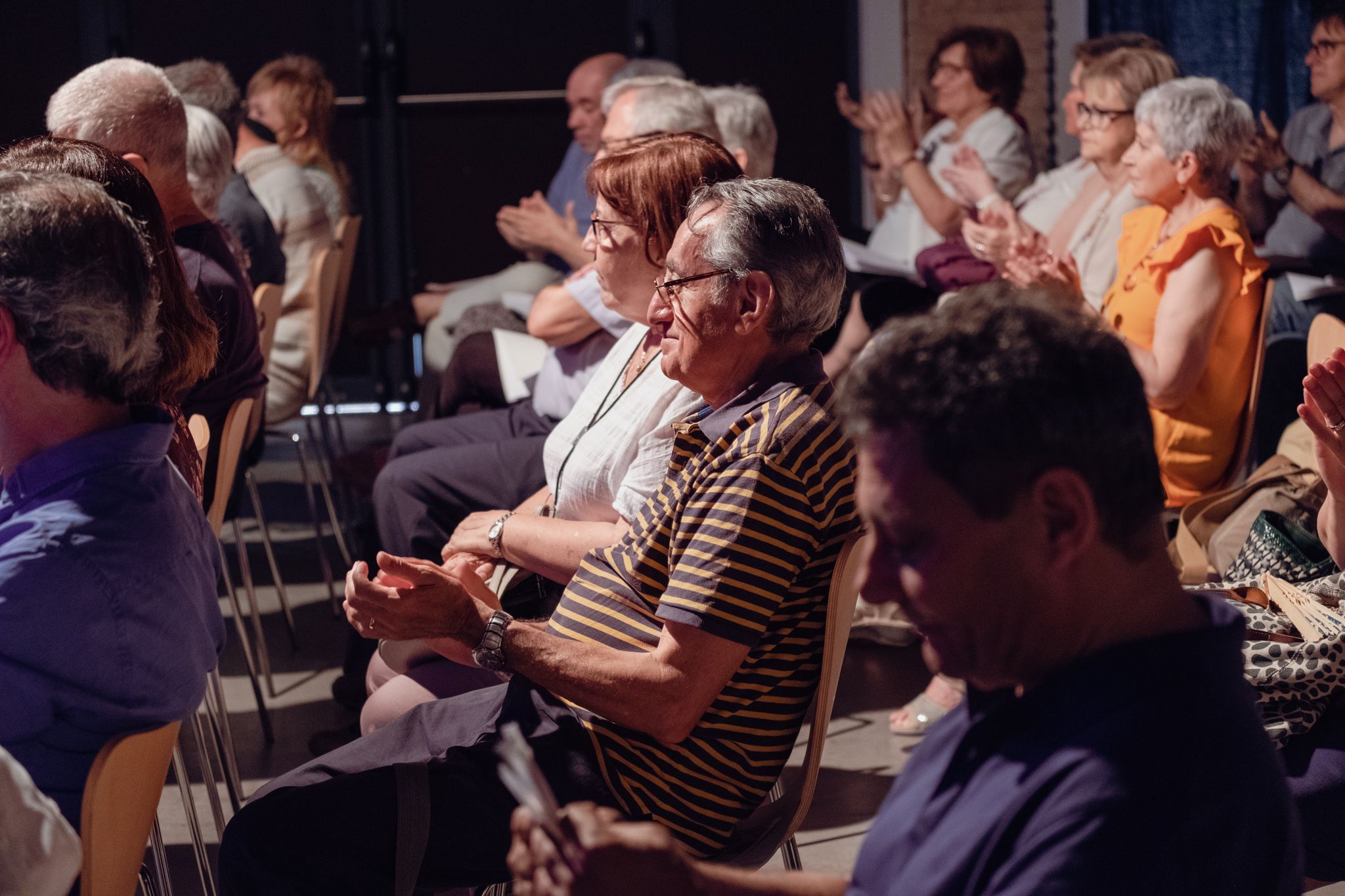 Homenatge d'Ernest Naté a la Sala Clavé de la Unió Santcugatenca. FOTO: Ale Gómez