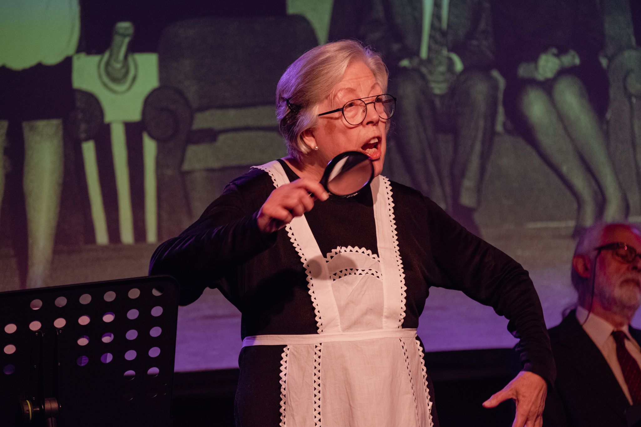 Júlia Rodó a l'homenatge d'Ernest Naté a la Sala Clavé de la Unió Santcugatenca. FOTO: Ale Gómez