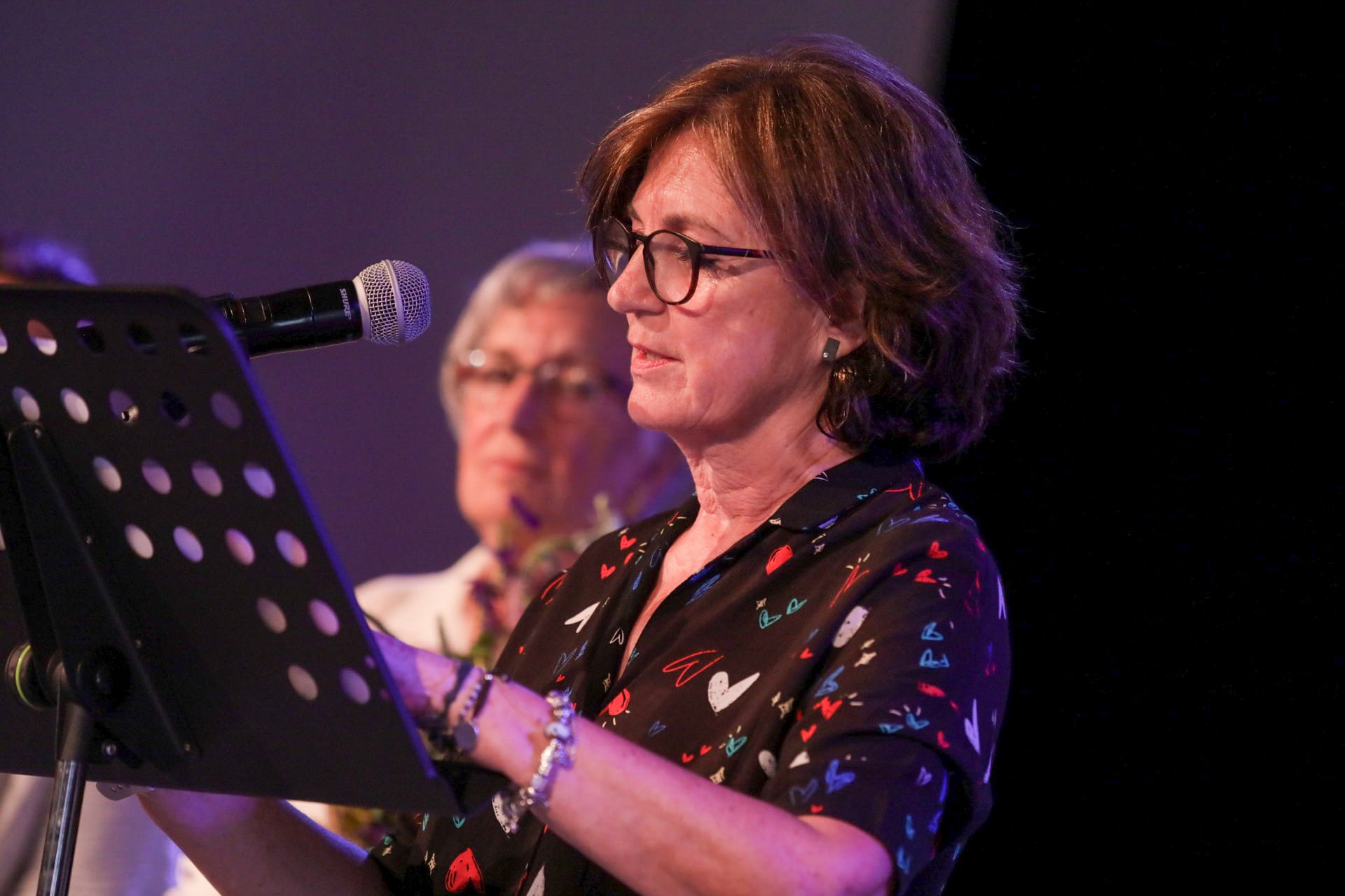 Montserrat Naté, filla a l'homenatge d'Ernest Naté. FOTO: Ajuntament