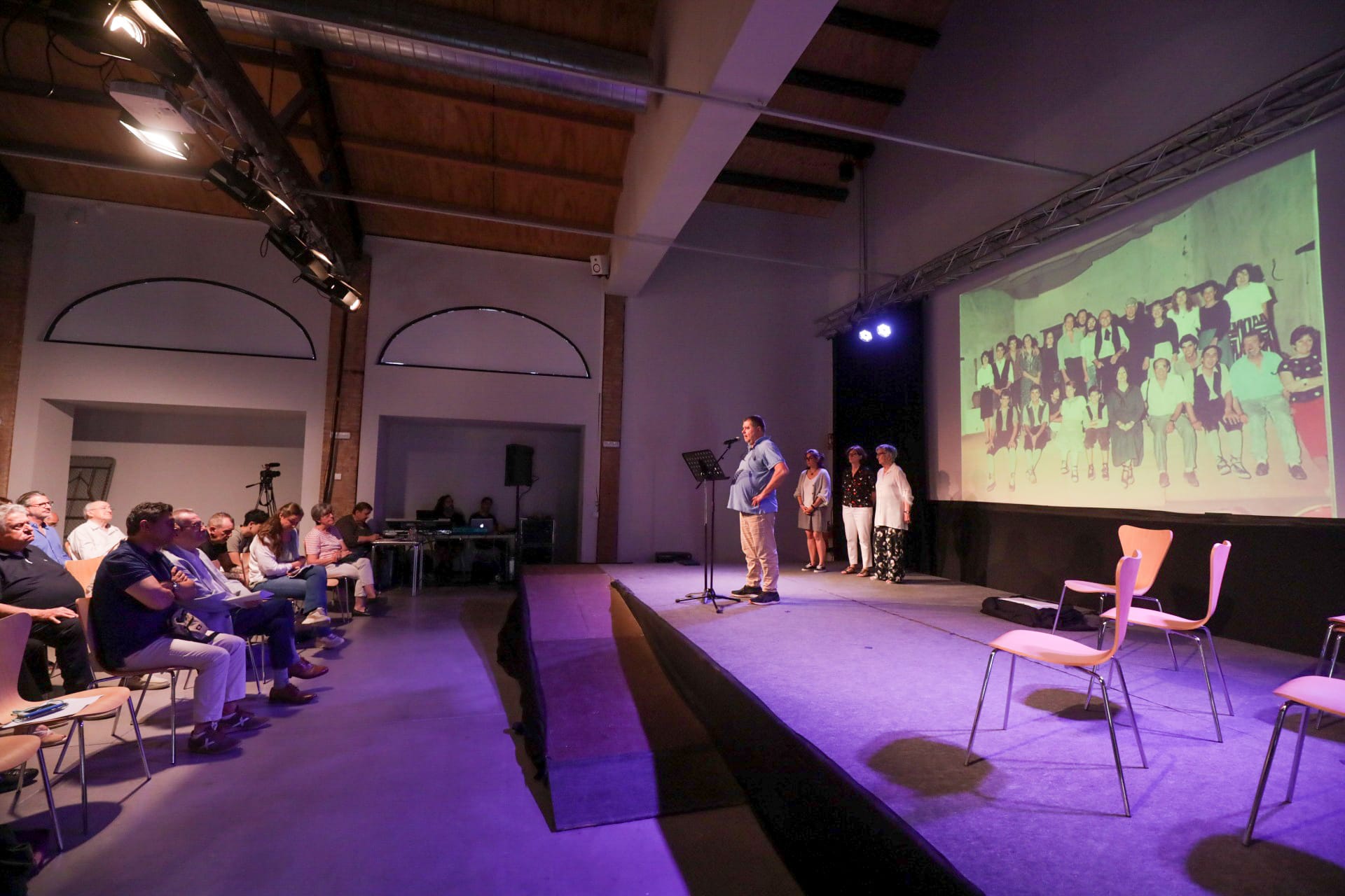 David Pujol, president de la Unió Santcugatenca a l'Homenatge d'Ernest Naté. FOTO: Ajuntament