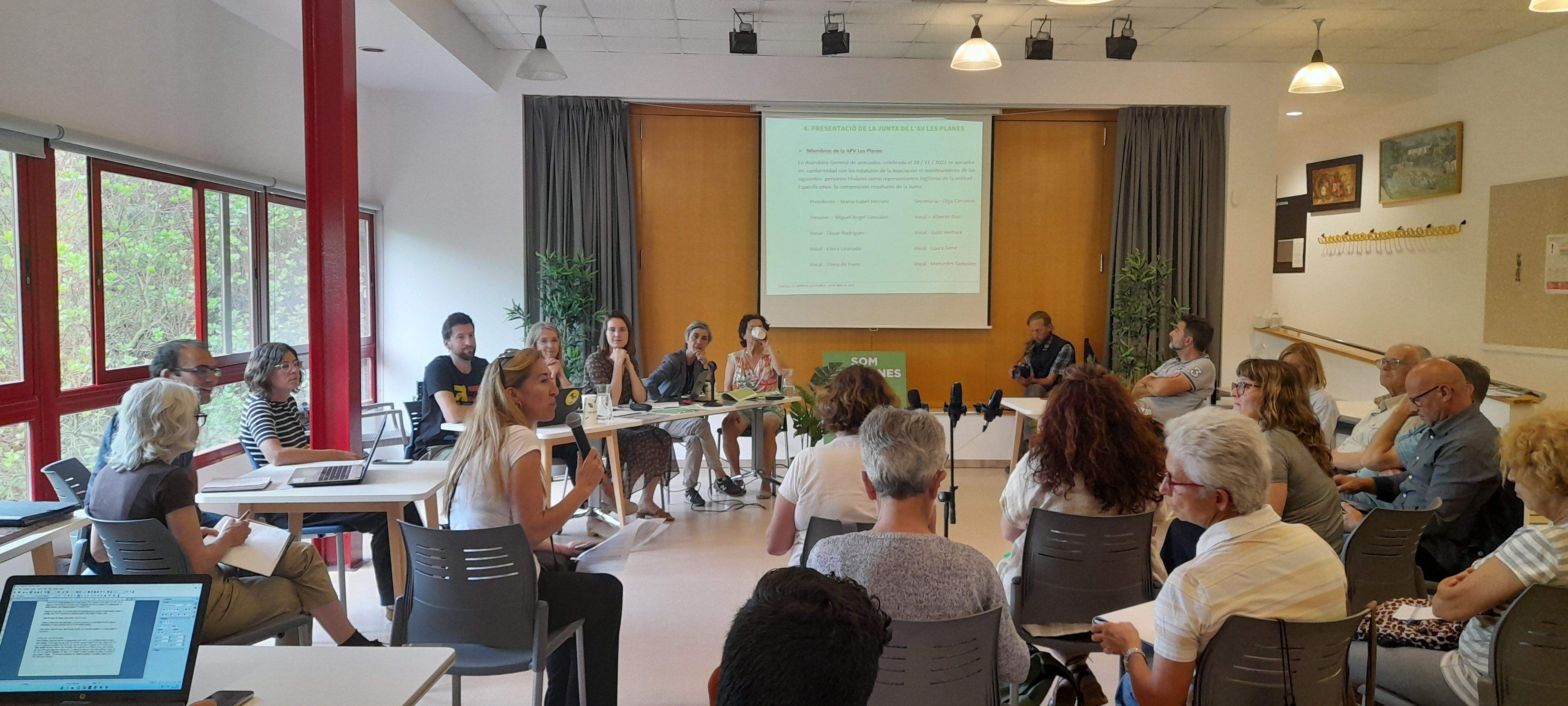 Consell de Barri de Les Planes. FOTO: Cristina Cabasés