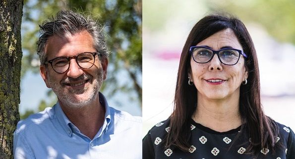 Josep Maria Vallès i Cristina Paraira, regidors de Junts per Sant Cugat. FOTO: Arxiu