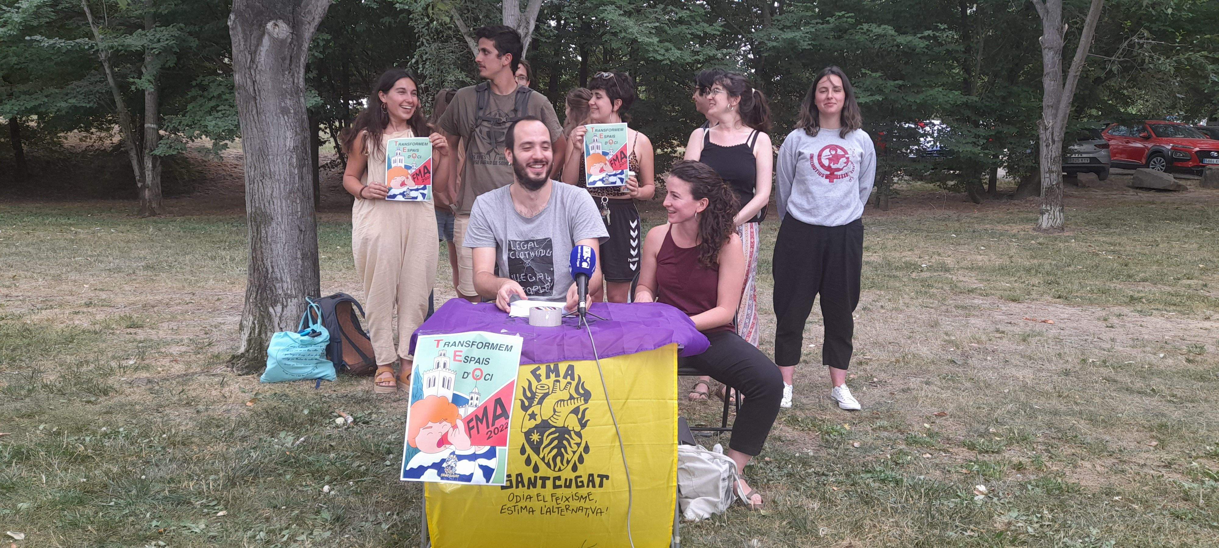 Membres de l'assemblea de la Festa Major Alternativa de Sant Cugat 2022. FOTO: Cristina Cabasés