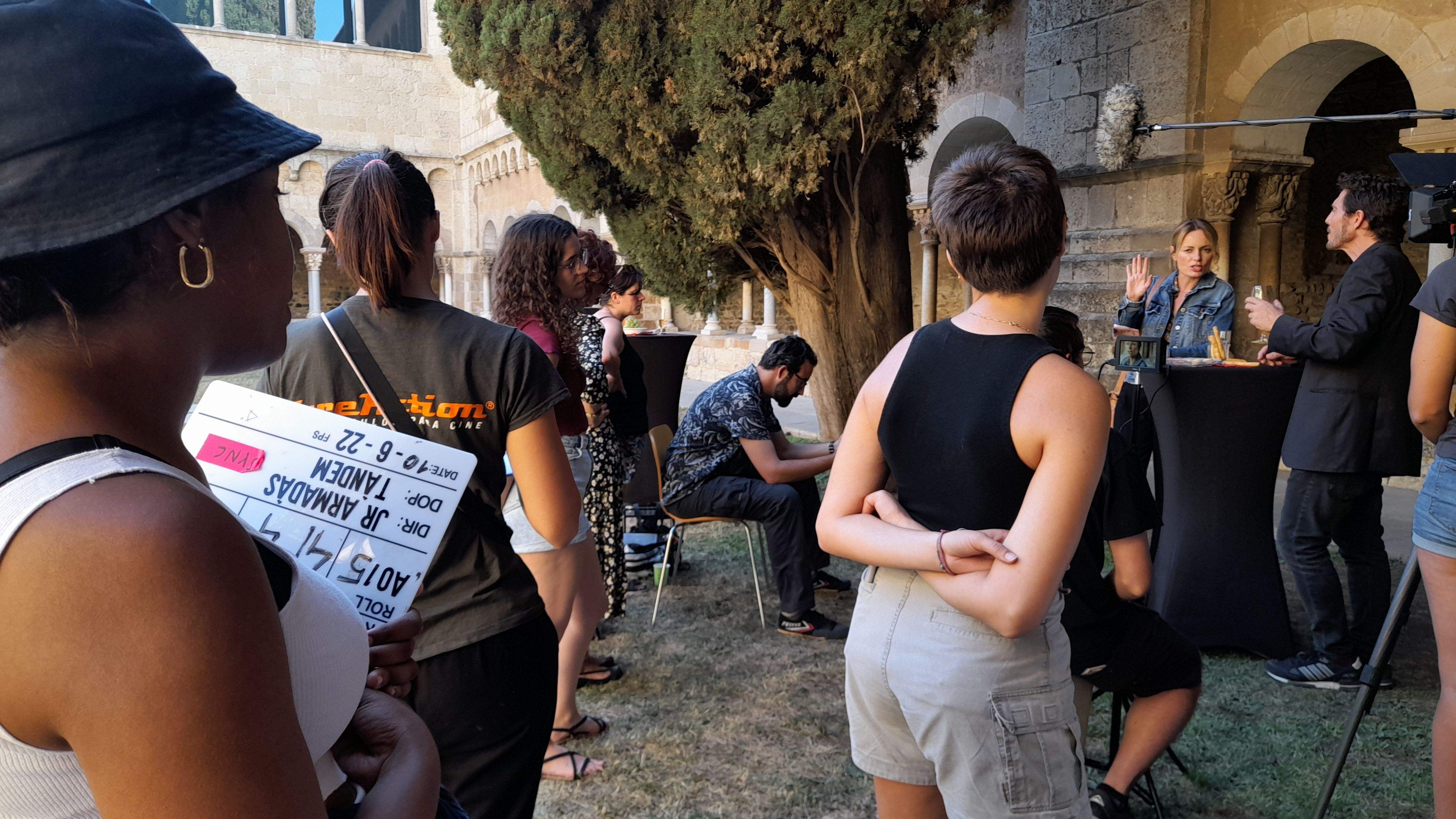 Rodatge de "La teoria dels cossos', de JR Armadàs. FOTO: Cristina Cabasés
