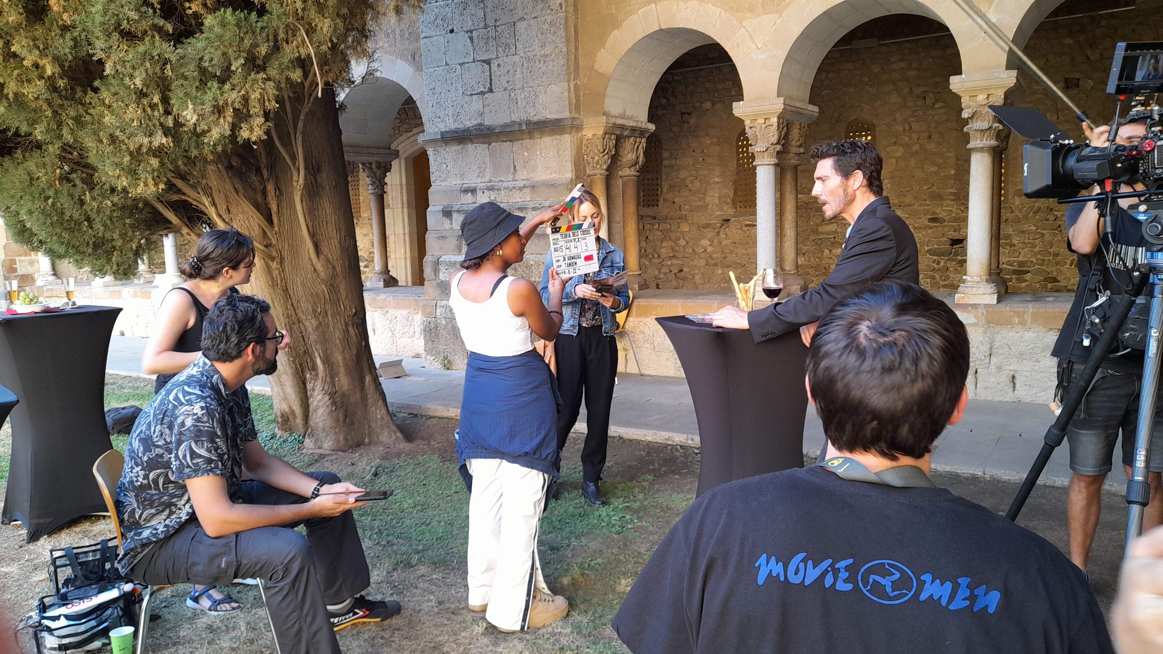 Rodatge de "La teoria dels cossos', de JR Armadàs. FOTO: Cristina Cabasés