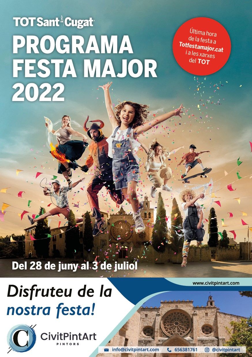 Imatge del programa de la Festa Major de Sant Cugat 2022 del TOT