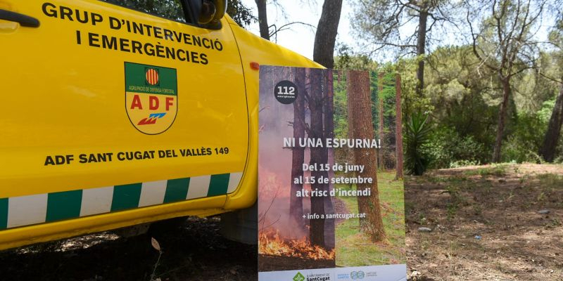 Cartell de la campanya de prevenció d'incendis forestals. FOTO: Ajuntament