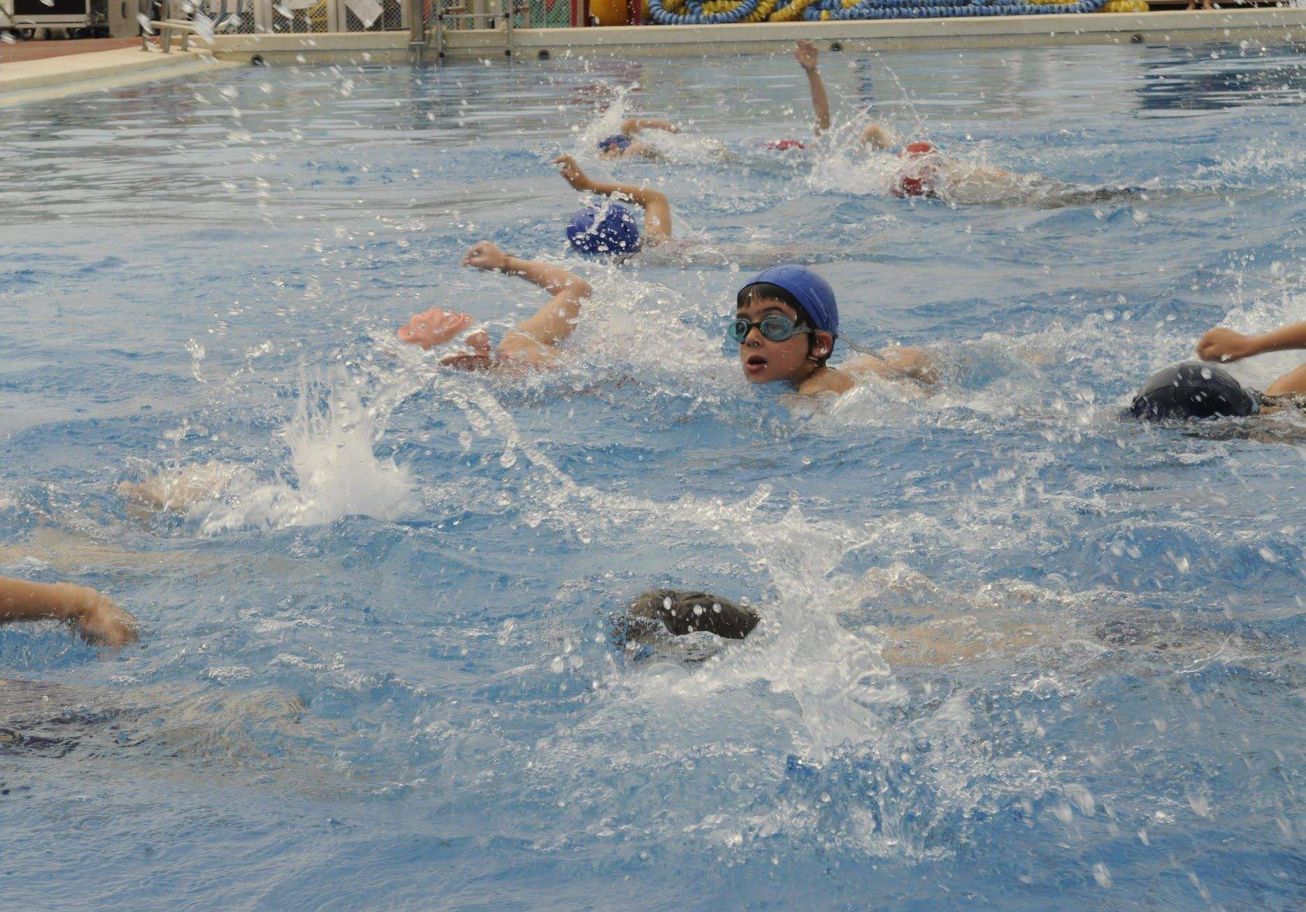 Cursa a la piscina Complex Esportiu EMD Valldoreix. FOTO: Arixu del TOT