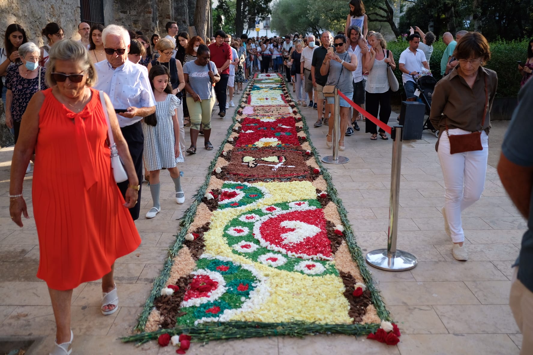 La catifa de flors és un dels elements principals del Corpus Christi. FOTO: Ale Gómez