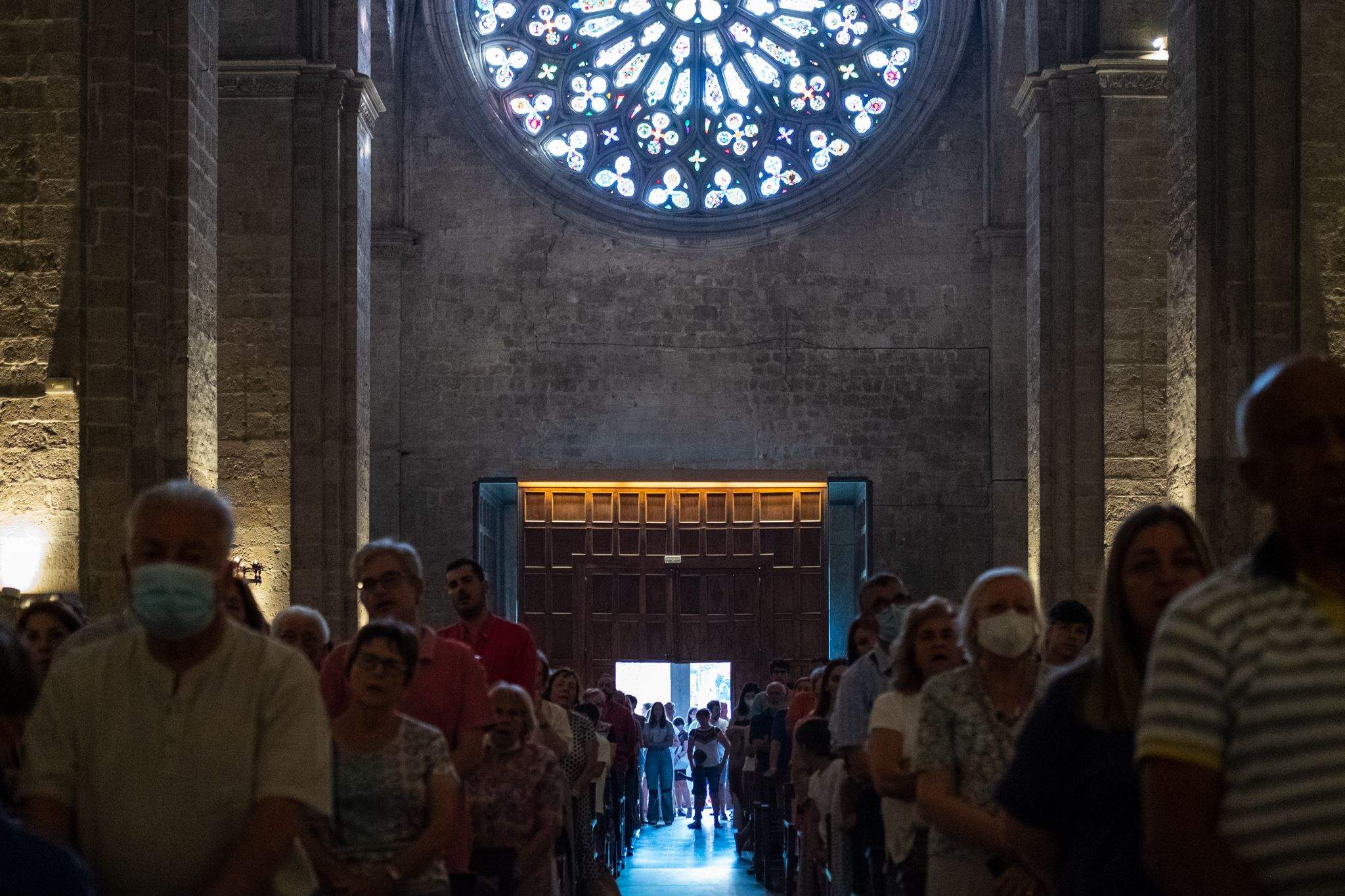 Els santcugatencs s'han reunit als voltants del Monestir per celebrar el Corpus Christi. FOTO: Ale Gómez