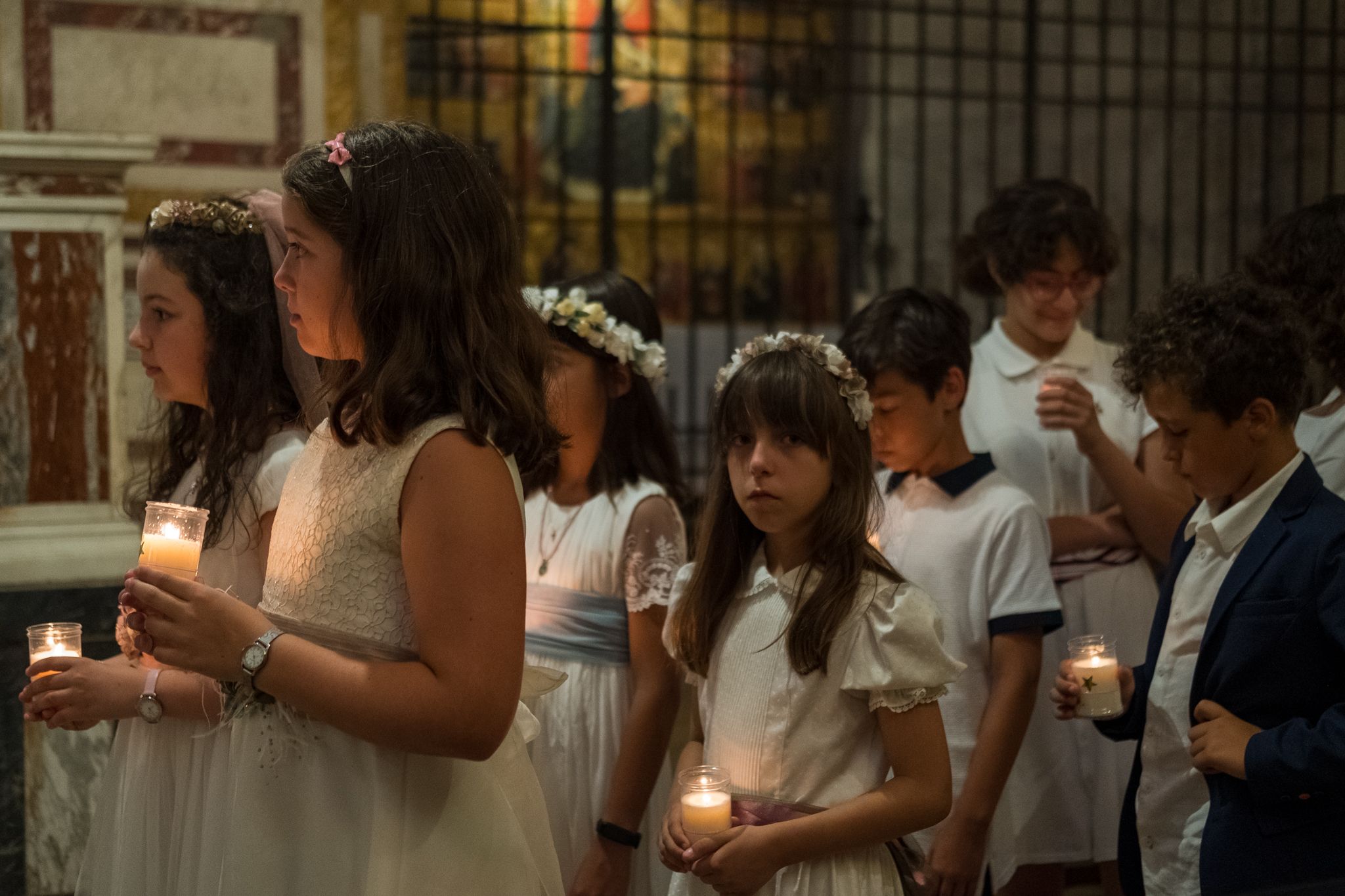 Els santcugatencs s'han reunit als voltants del Monestir per celebrar el Corpus Christi. FOTO: Ale Gómez